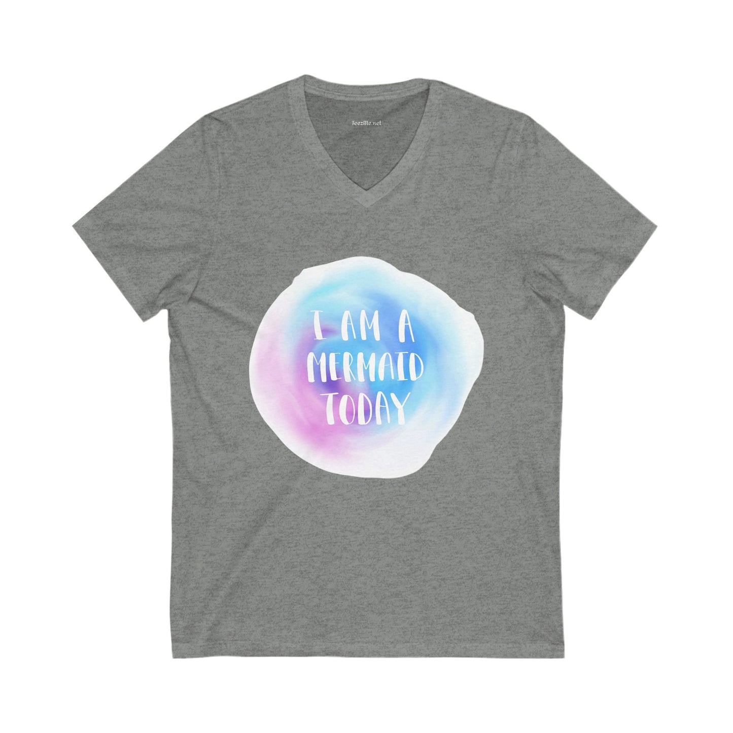 I am a mermaid today - Unisex Jersey Short Sleeve V-Neck Tee