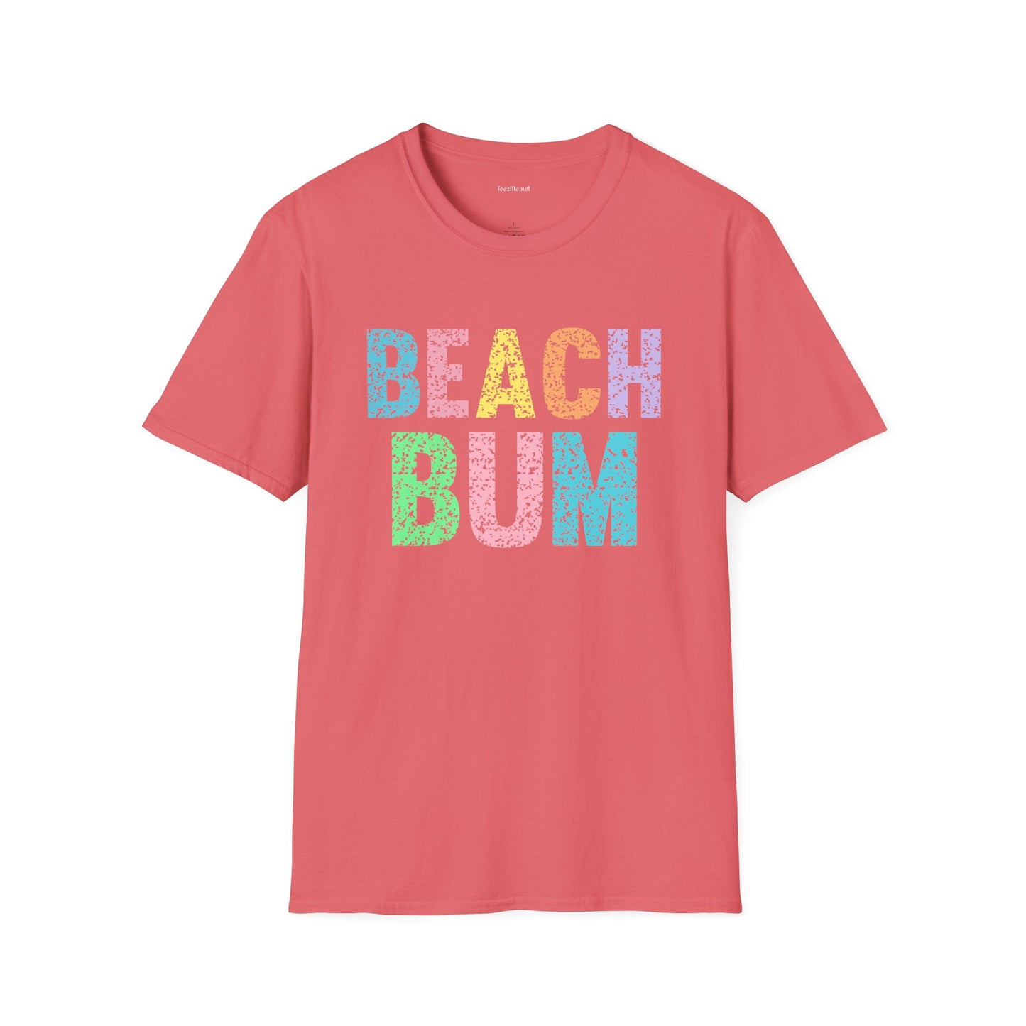 Beach Bum - Unisex Softstyle T-Shirt 100% Cotton Graphic