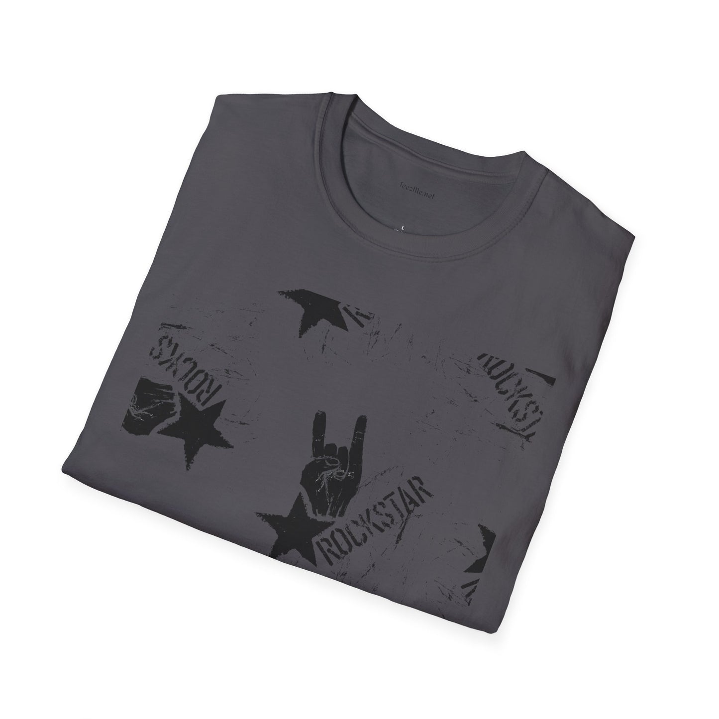 ROCK STAR illustation - Unisex Softstyle T-Shirt 100% Cotton Graphic