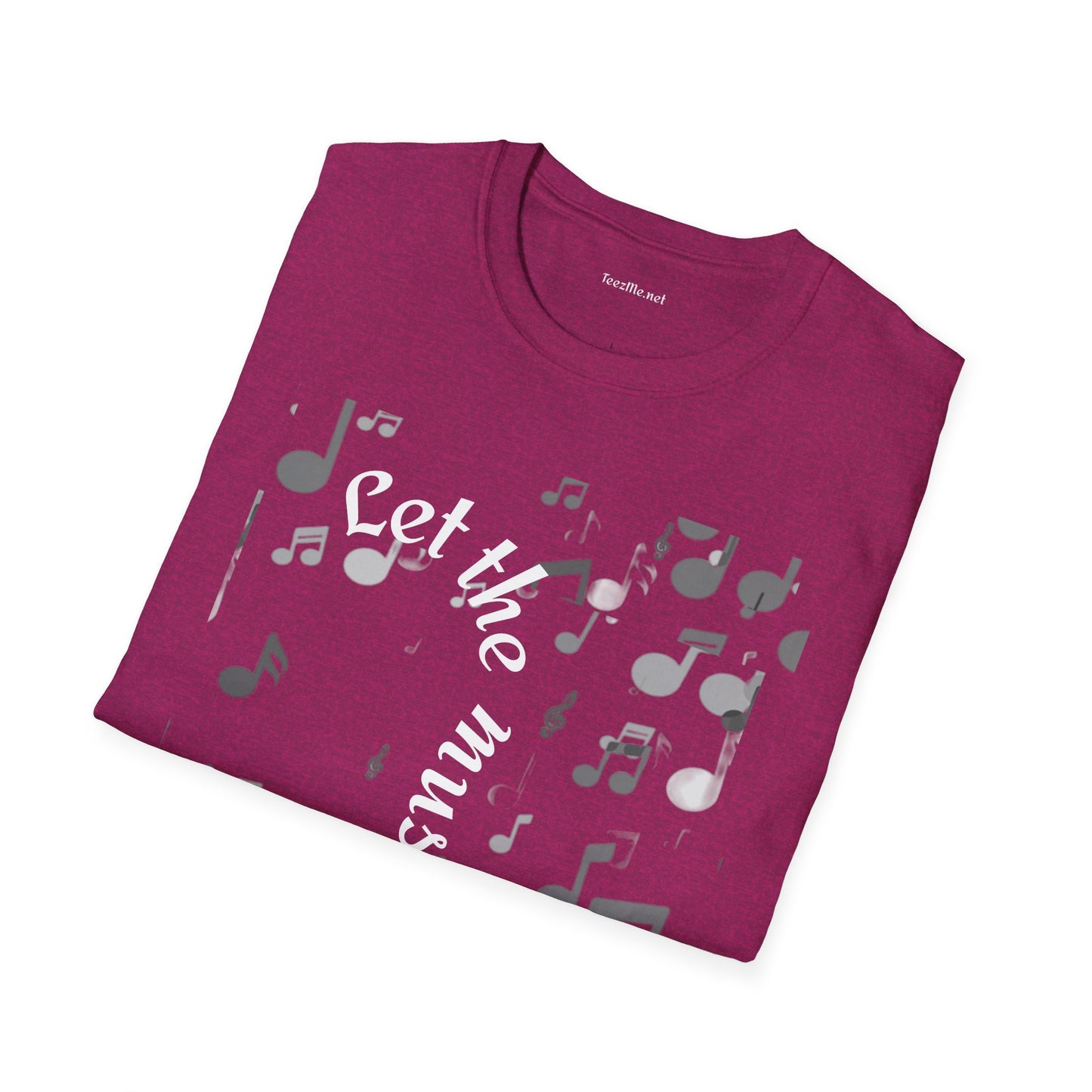 Let the music play - Unisex Sofy-Style Cotton Tee 100% Cotton