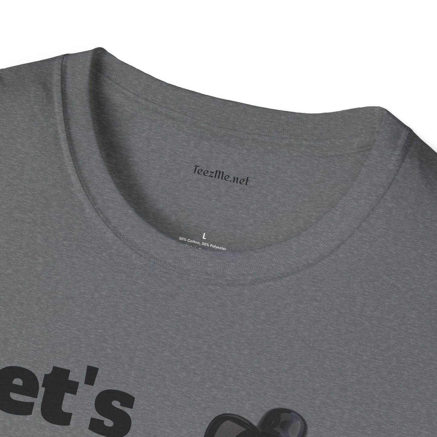 Let's Ride - Unisex Softstyle T-Shirt 100% Cotton Graphic Motorcycle Harley