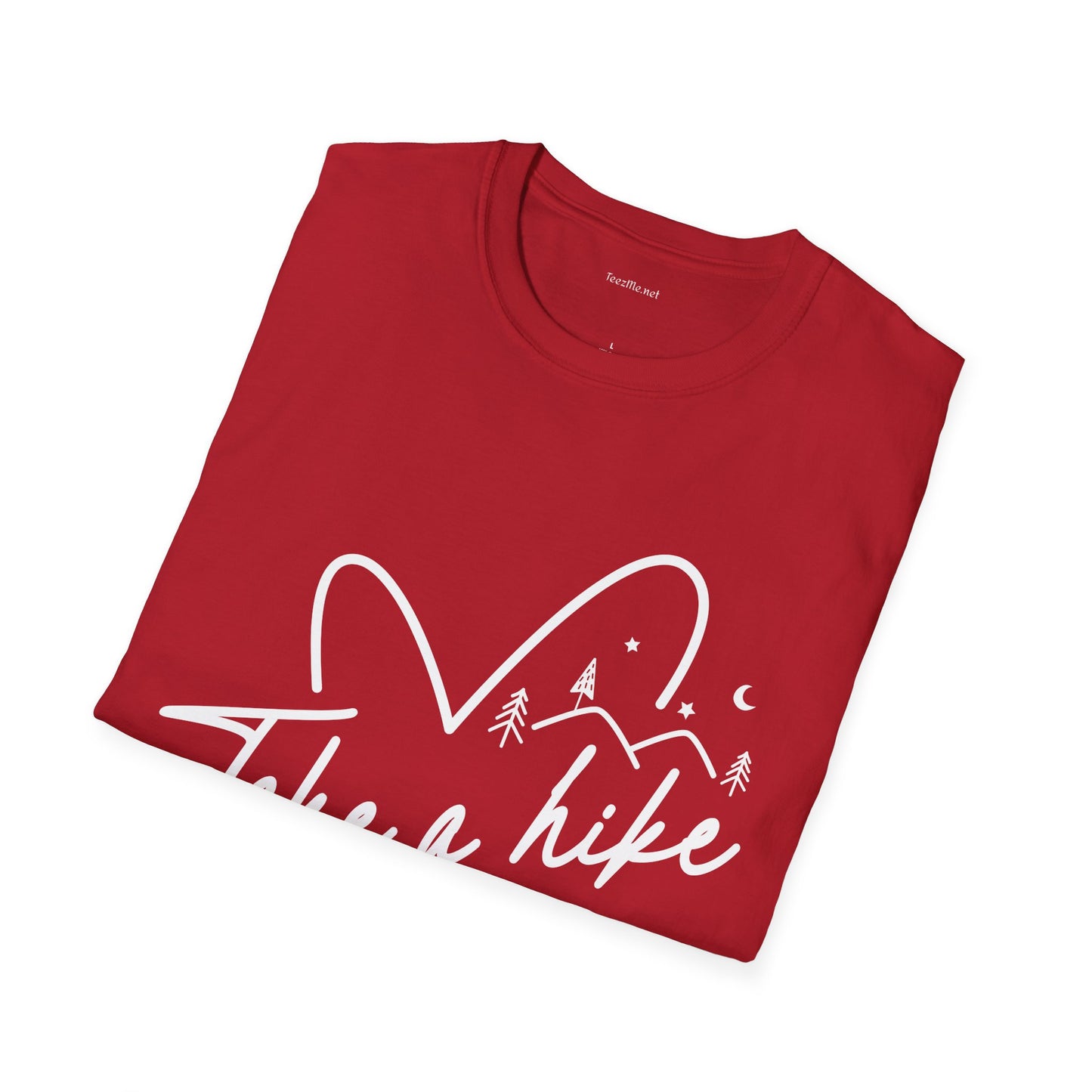 Take a Hike (white) - Unisex Softstyle T-Shirt 100% Cotton Graphic
