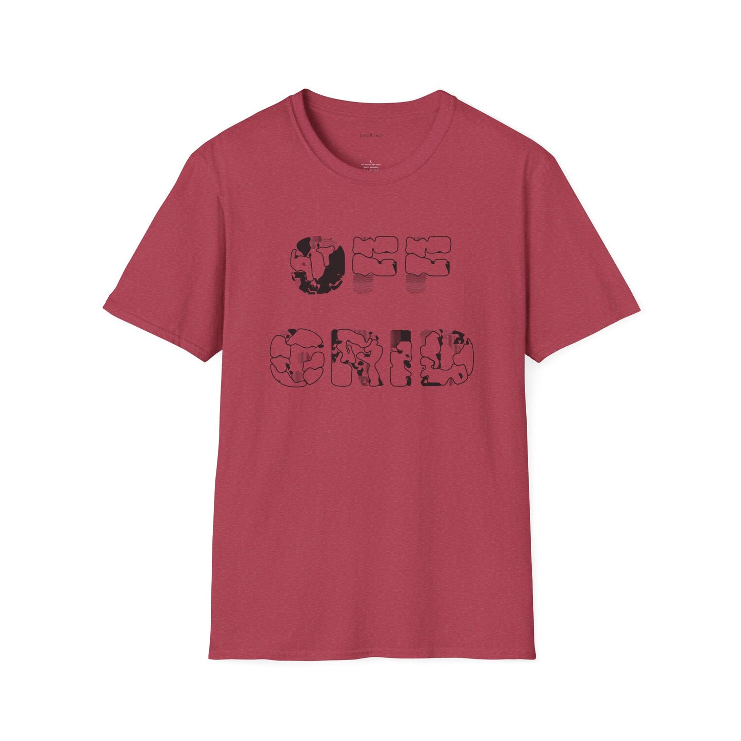 OFF GRID - Unisex Softstyle T-Shirt 100% Cotton Graphic