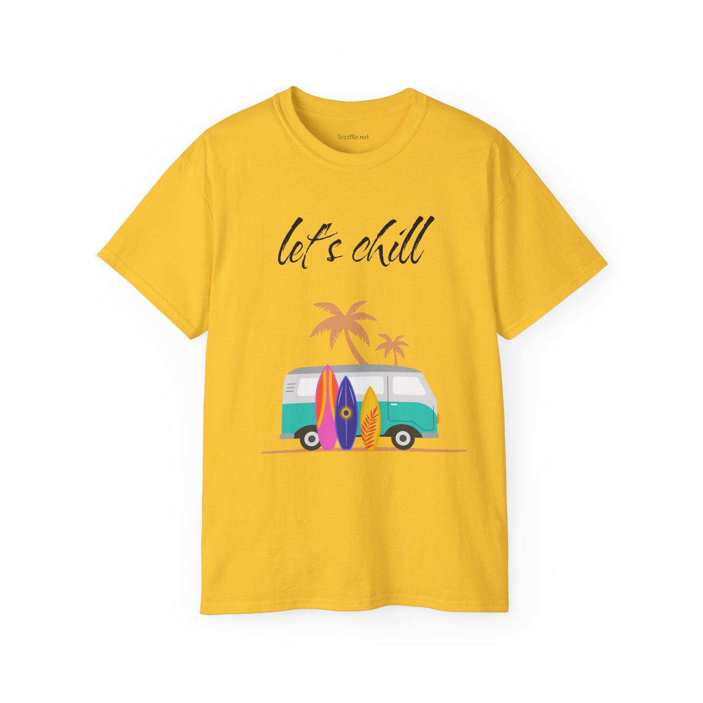 Let's chill - Unisex Ultra Cotton Tee 100% Cotton Graphic