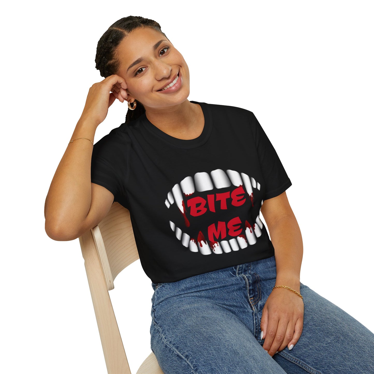 Bite Me - Unisex Softstyle T-Shirt 100% Cotton Graphic