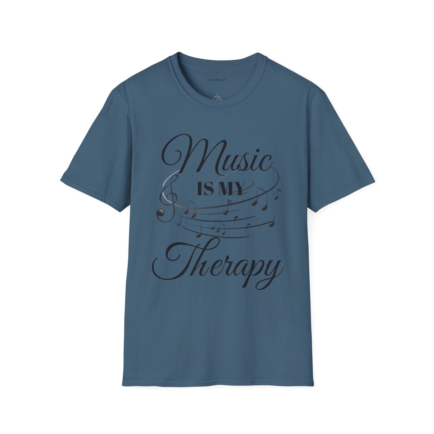 Music is my Therapy - Unisex Softstyle T-Shirt 100% Cotton Graphic