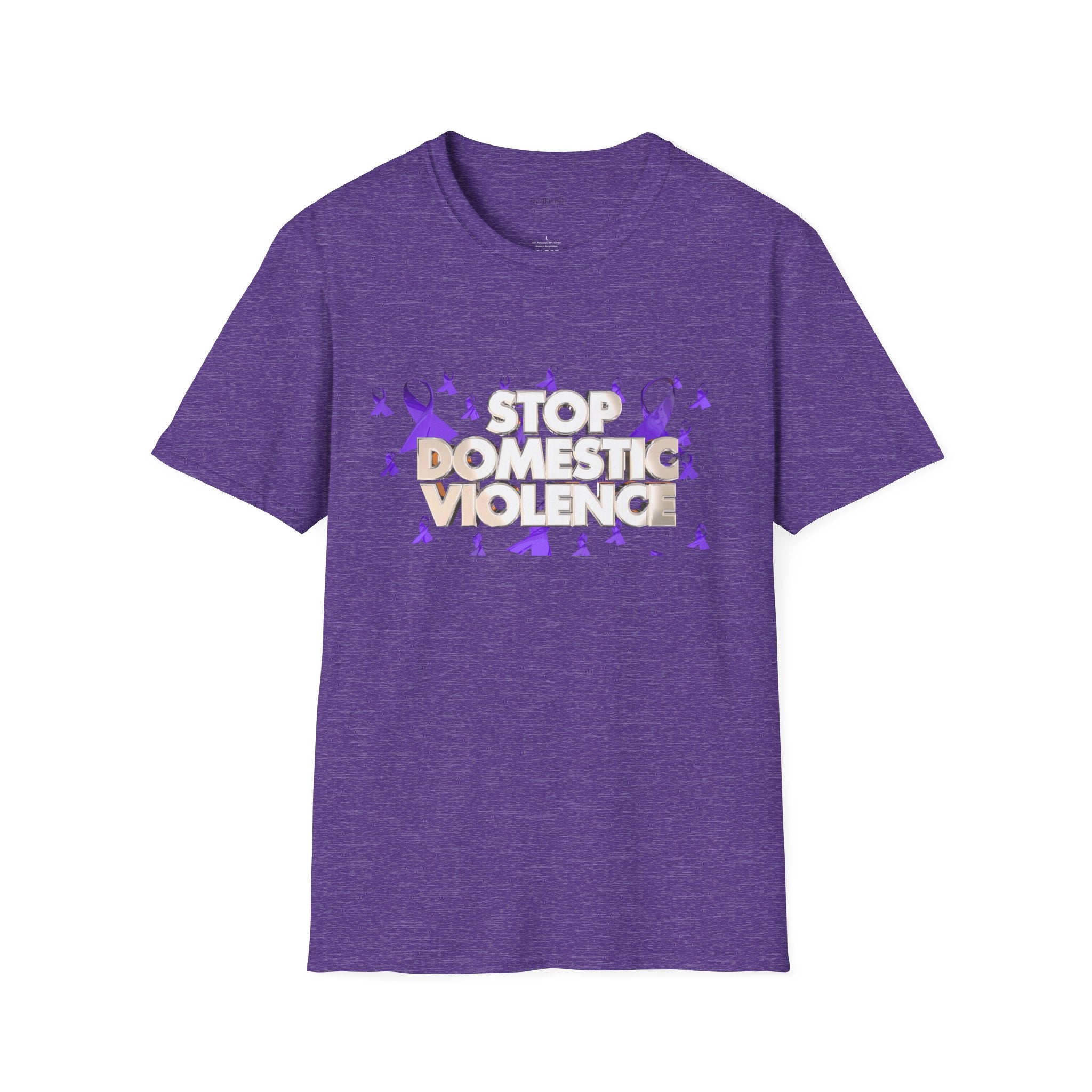 STOP DOMESTIC VIOLENCE - Unisex Softstyle T-Shirt 100% Cotton Graphic