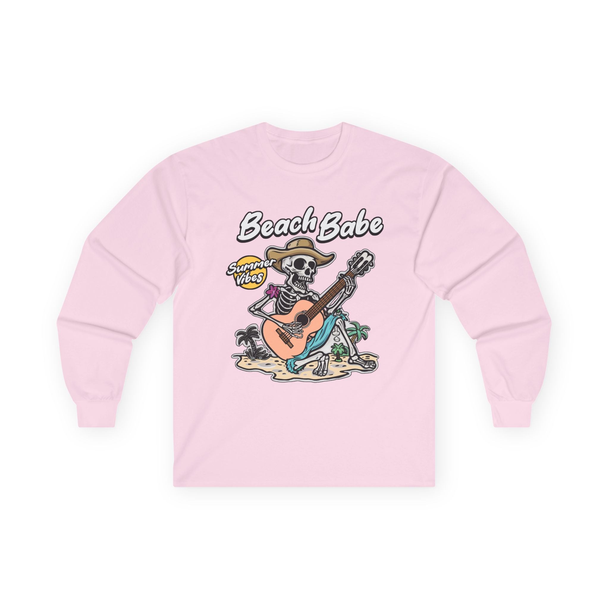 Beach Babe Guitar Unisex Ultra Cotton Long Sleeve Tee
