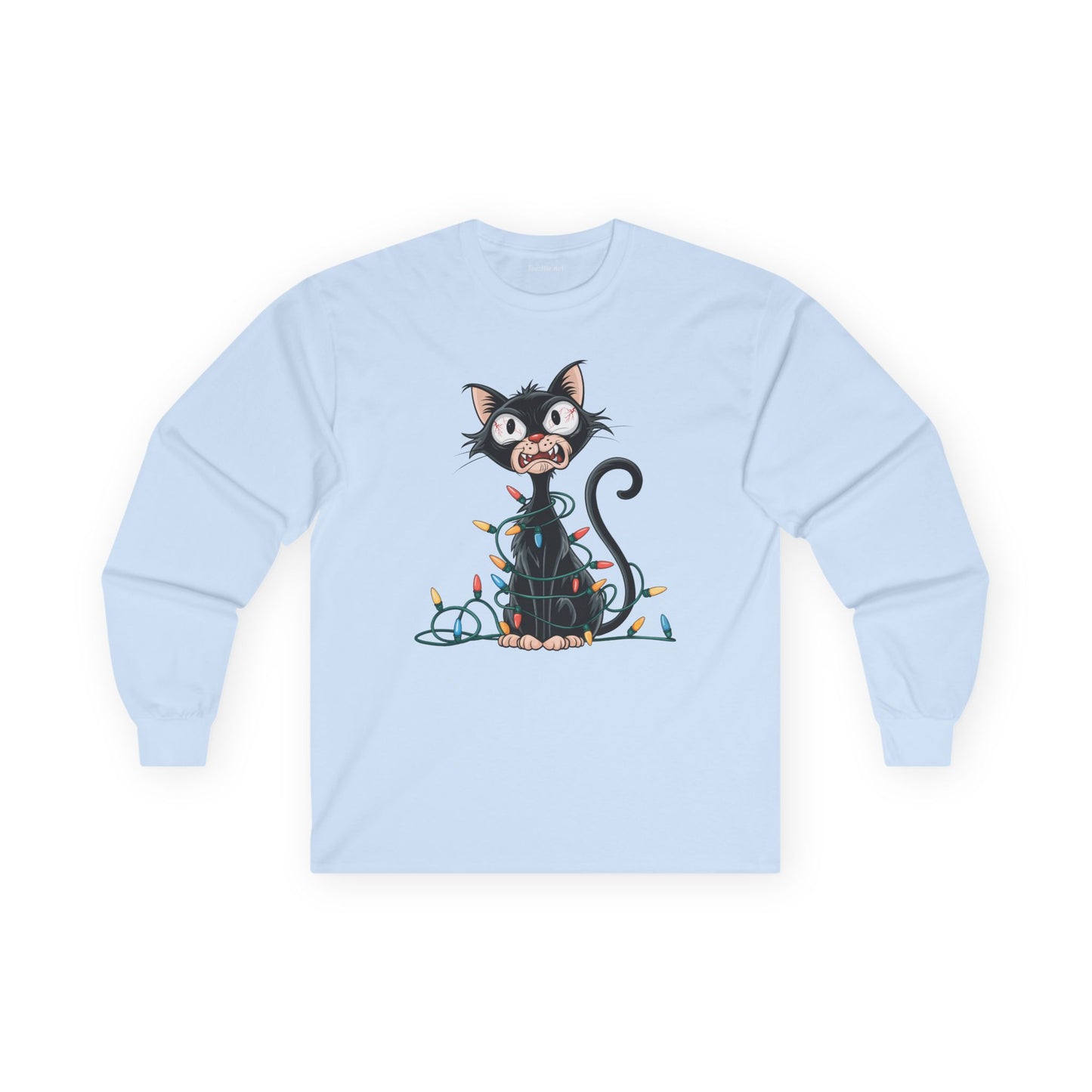 Entangled Christmas Cat Unisex Ultra Cotton Long Sleeve Tee