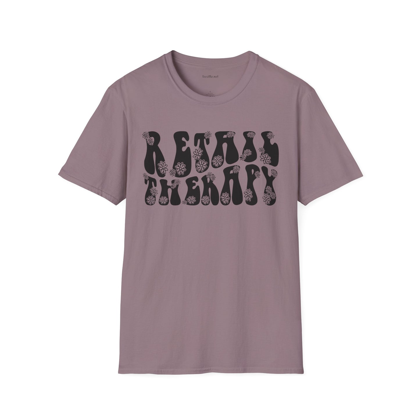Retail Therapy Retro Unisex Softstyle T-Shirt 100% Cotton Graphic