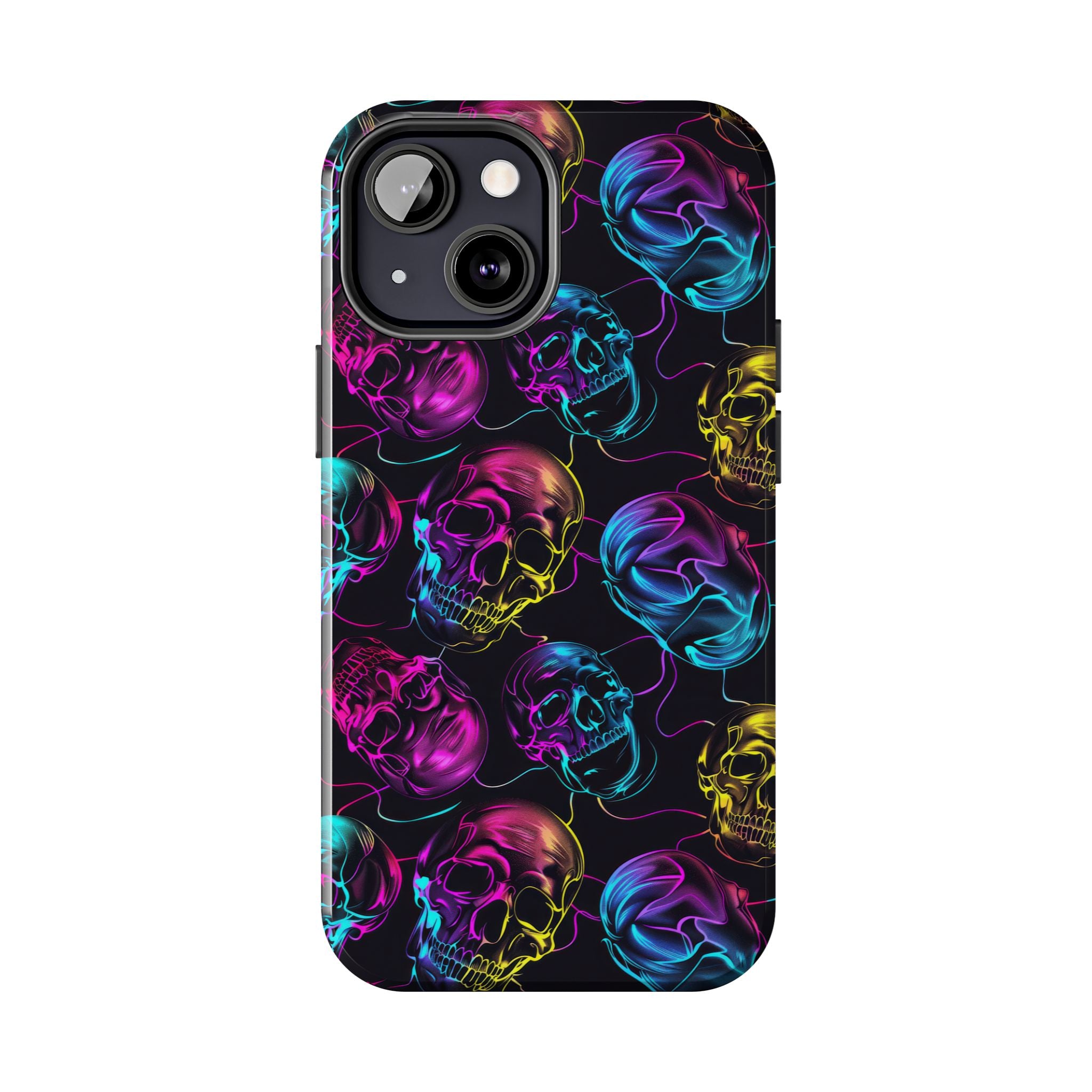 Neon Skull Cell Phone Case Tough Phone Cases
