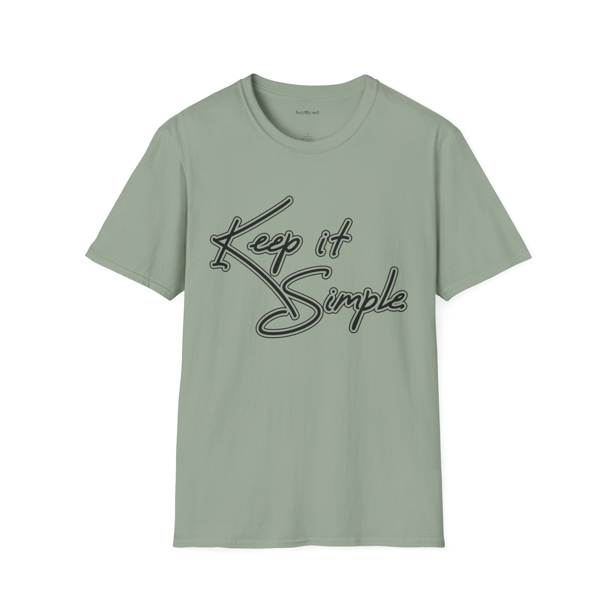Keep It Simple T-Shirt — Minimalist Script Graphic Tee