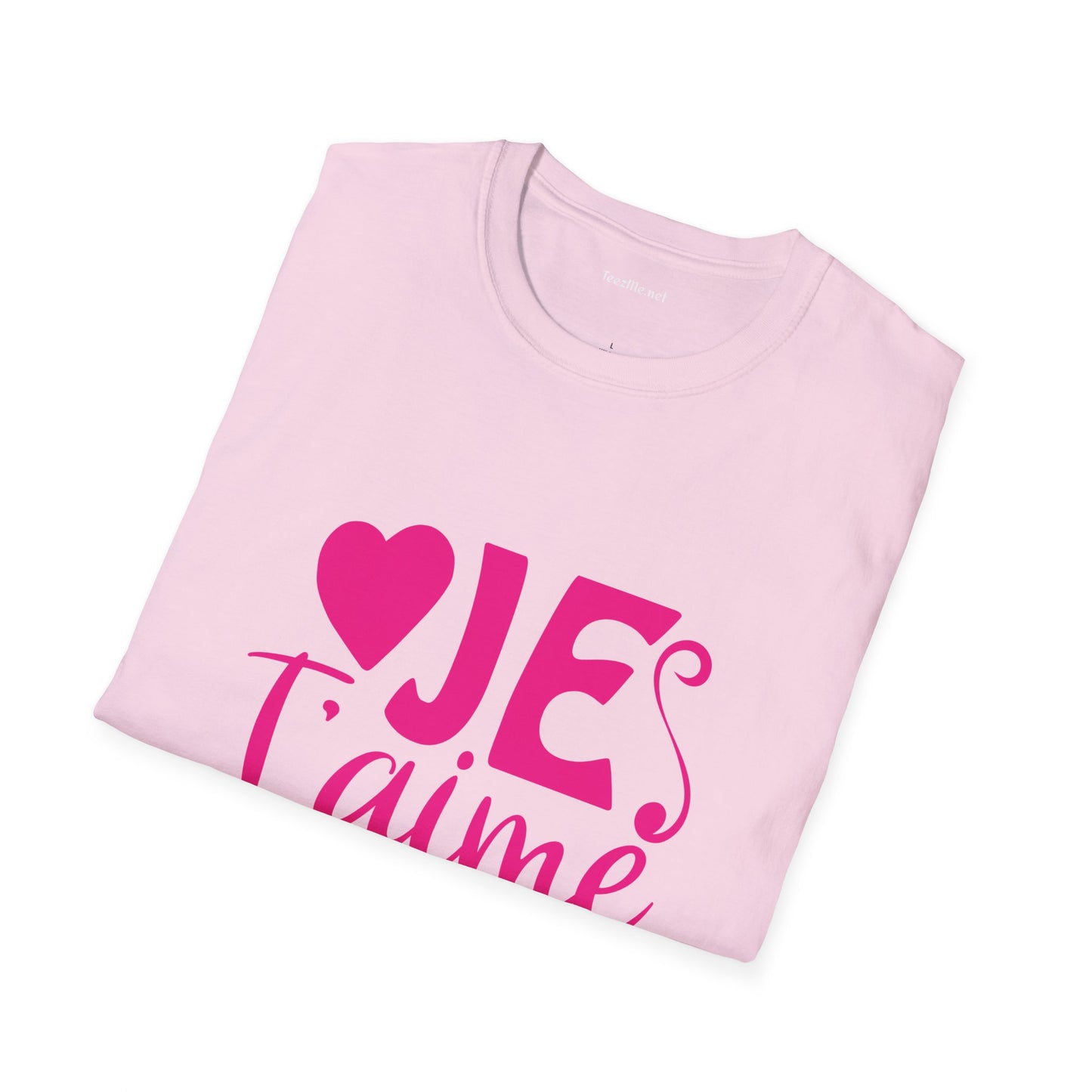 Je T’aime Unisex Softstyle T-Shirt 100% Cotton Graphic