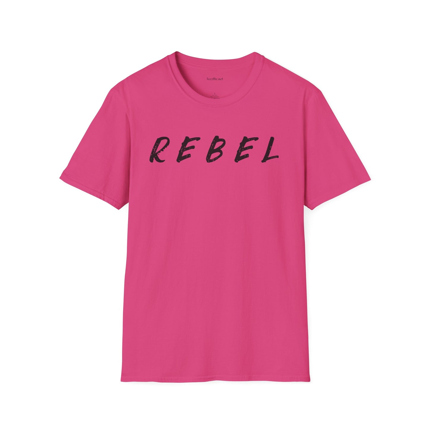 REBEL (black text) Unisex Softstyle T-Shirt 100% Cotton Graphic