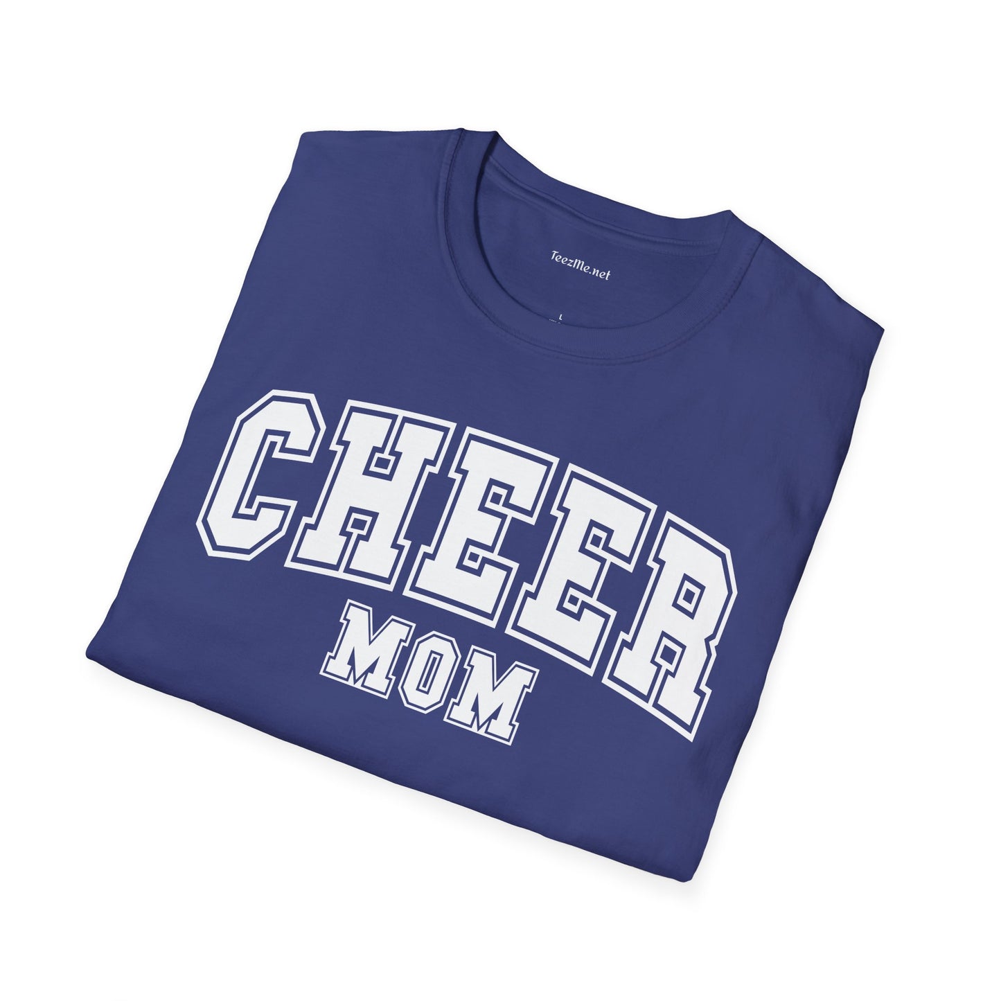 Cheer Mom Unisex Soft Style T-Shirt 100% Cotton Graphic