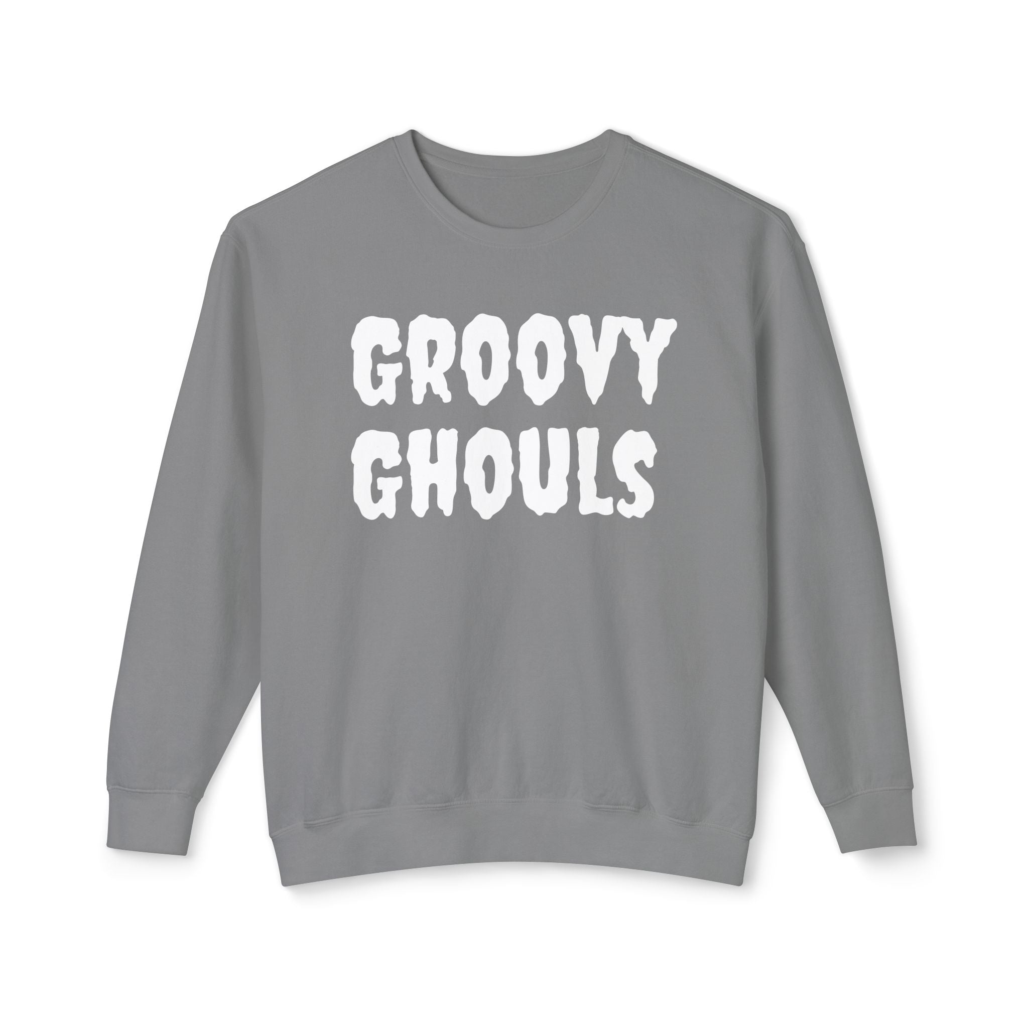 Groovy Ghouls - Unisex Lightweight Crewneck Sweatshirt