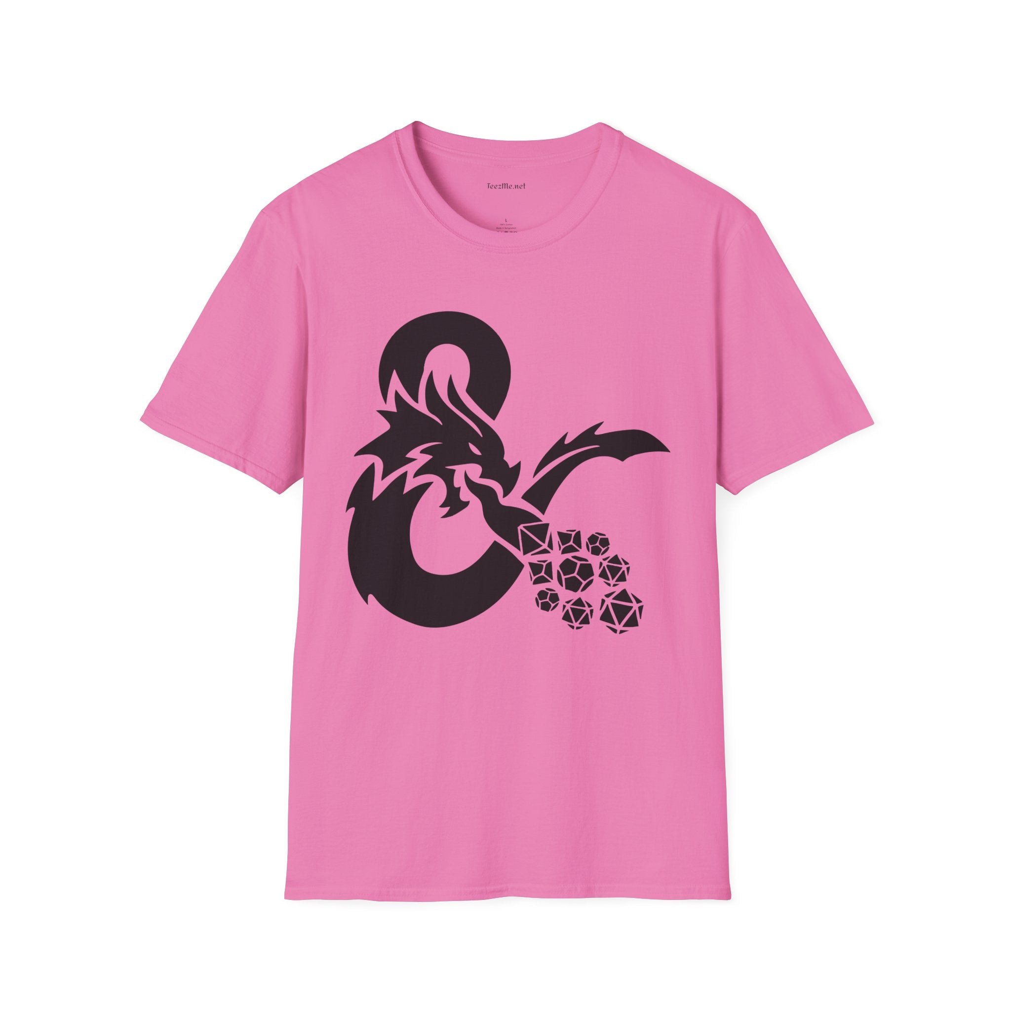 Dragon Fire Dice Unisex Softstyle T-Shirt 100% Cotton Graphic