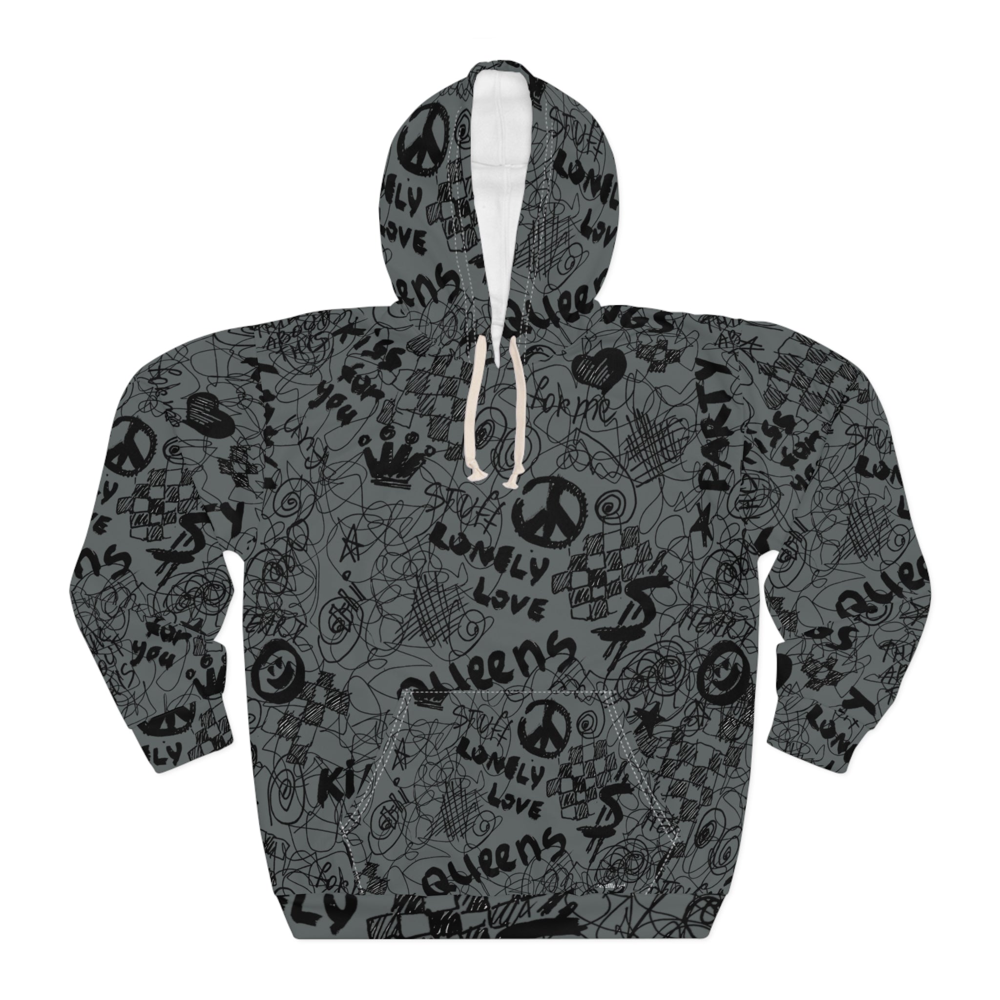 Street Style Grunge - Unisex Pullover Hoodie (AOP)
