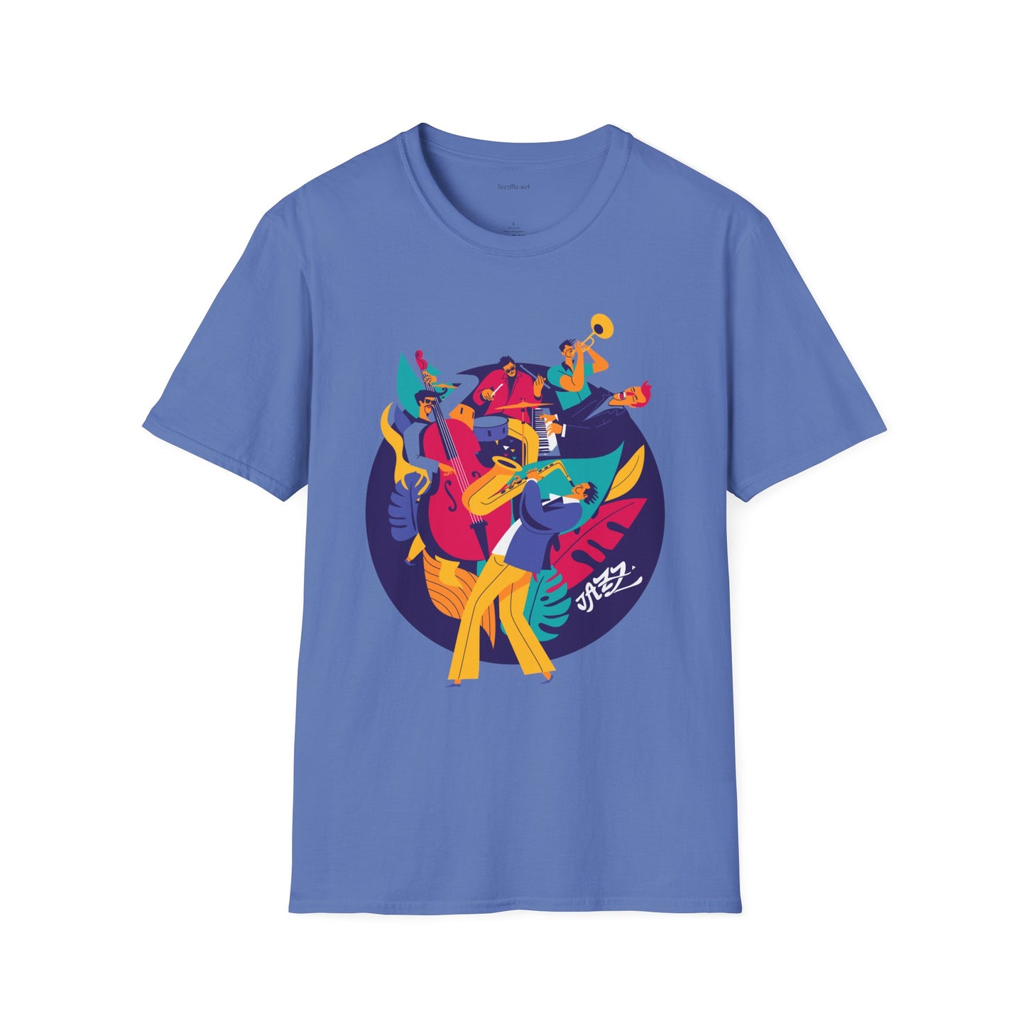 Jazz Music Unisex Softstyle T-Shirt 100% Cotton Graphic