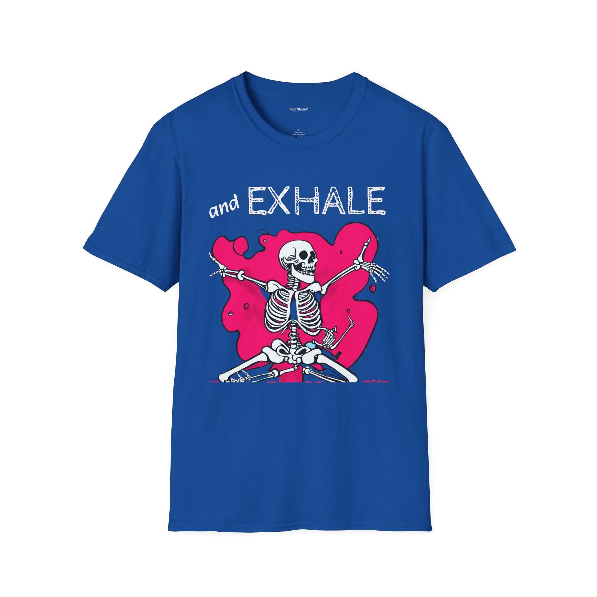 and EXHALE Unisex Softstyle T-Shirt 100% Cotton Graphic