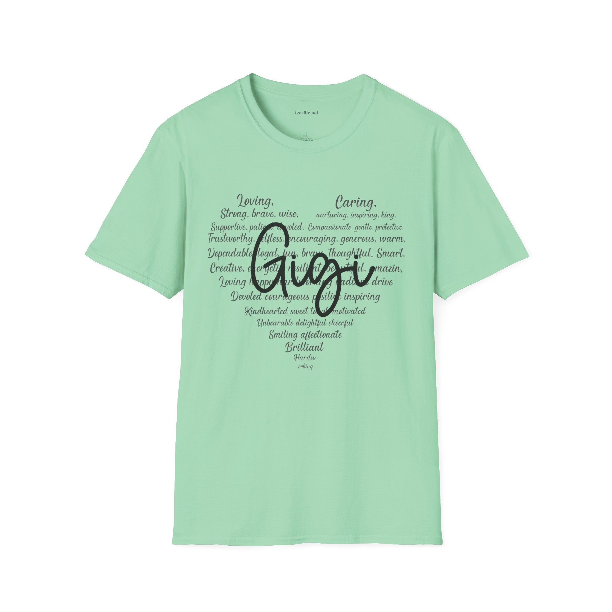 Gigi (definition) Unisex Soft Style T-Shirt 100% Cotton Graphic