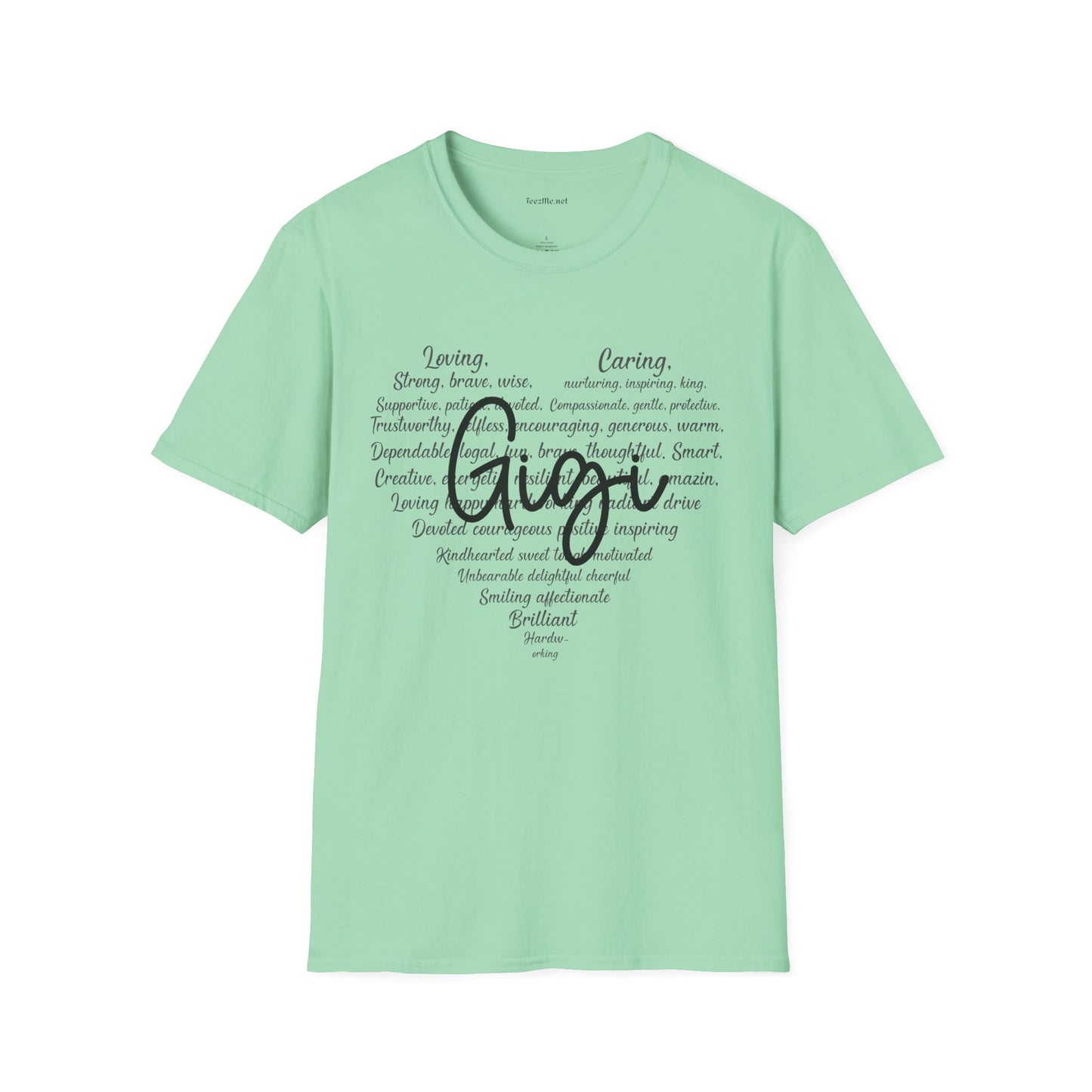 Gigi (definition) Unisex Soft Style T-Shirt 100% Cotton Graphic