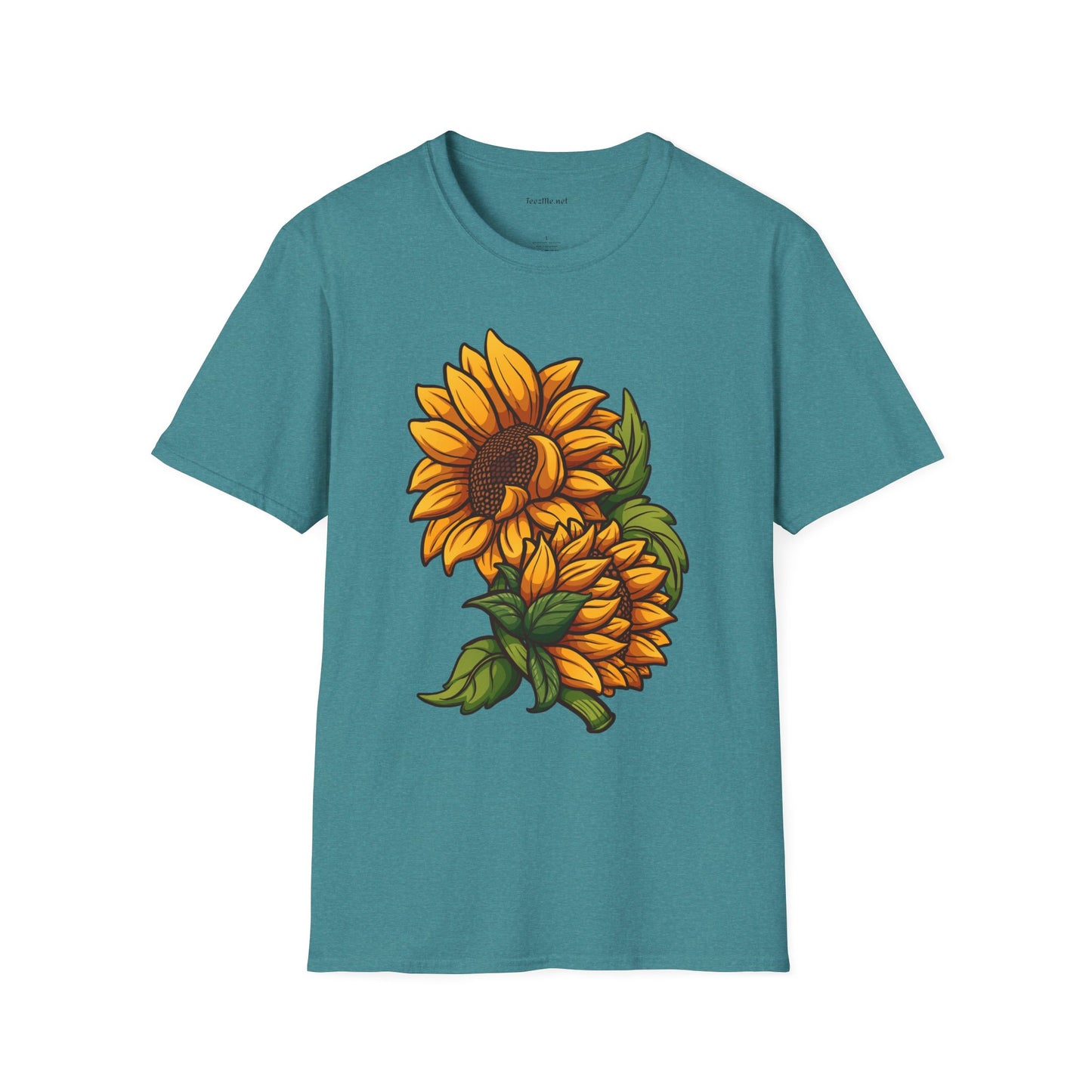 Sunflower (image) - Unisex Softstyle T-Shirt 100% Cotton Graphic