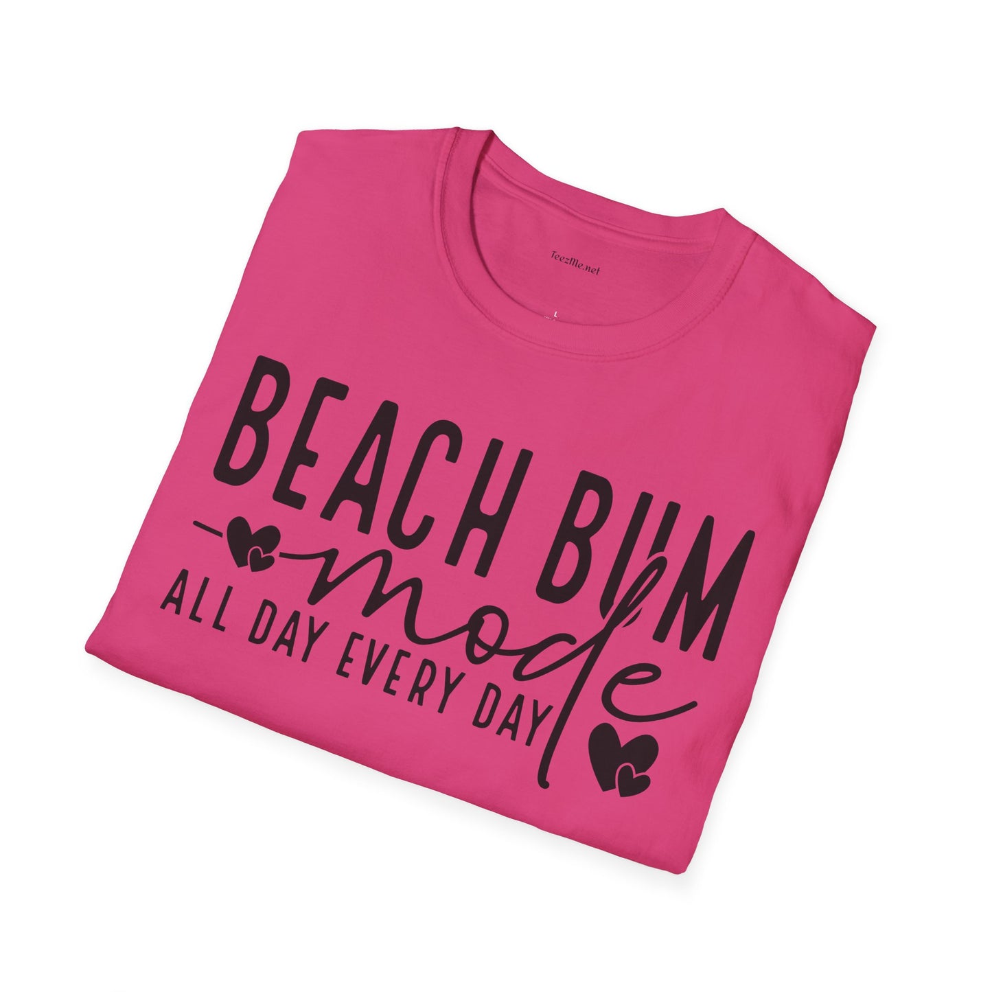 Beach Bum - Unisex Softstyle T-Shirt 100% Cotton Graphic