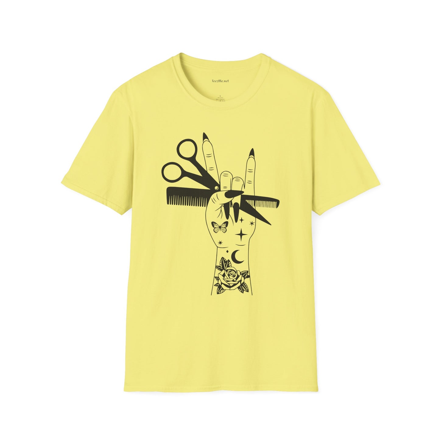 Hairstylist Boho Unisex Softstyle T-Shirt 100% Cotton Graphic