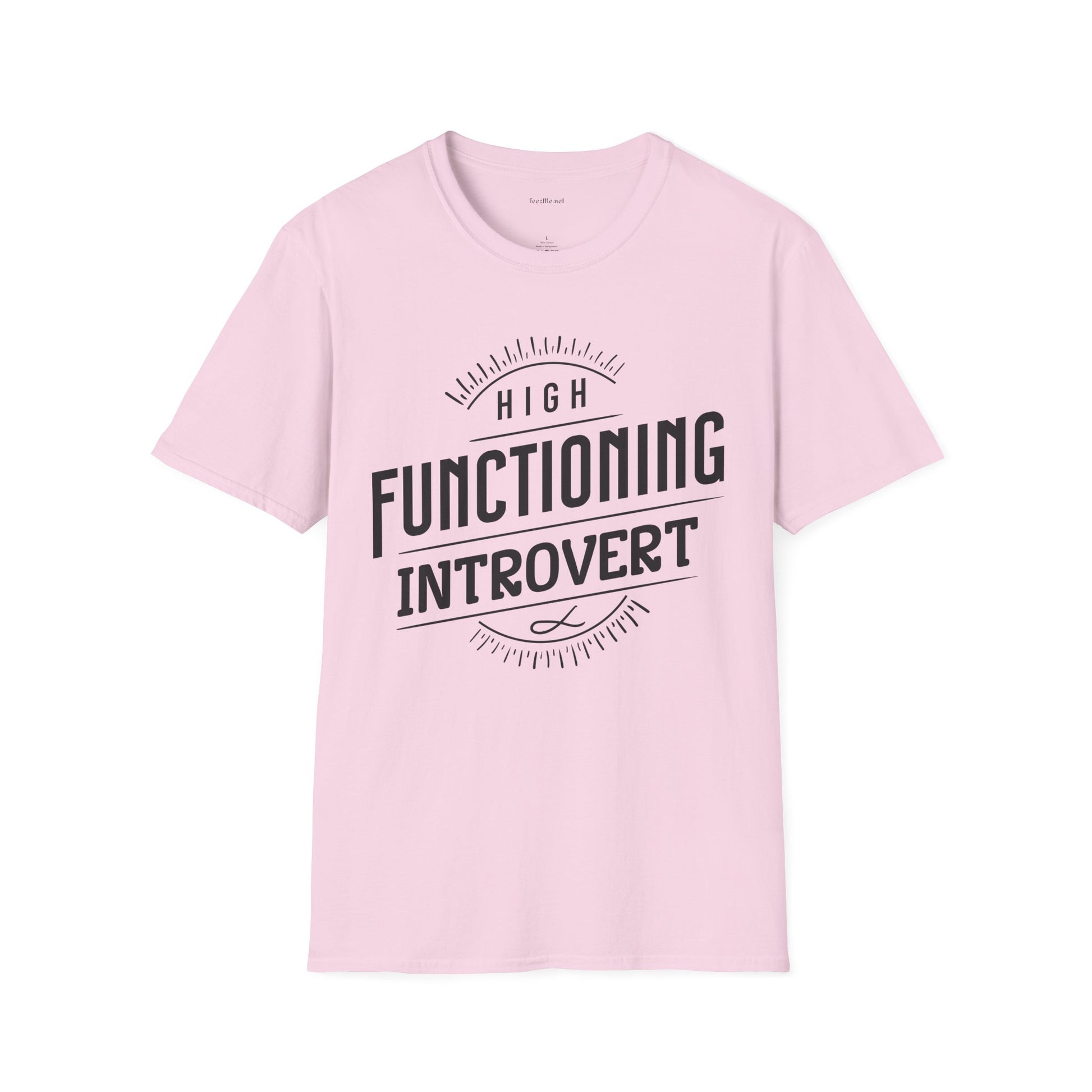 Functioning Introvert - Unisex Softstyle T-Shirt 100% Cotton Graphic