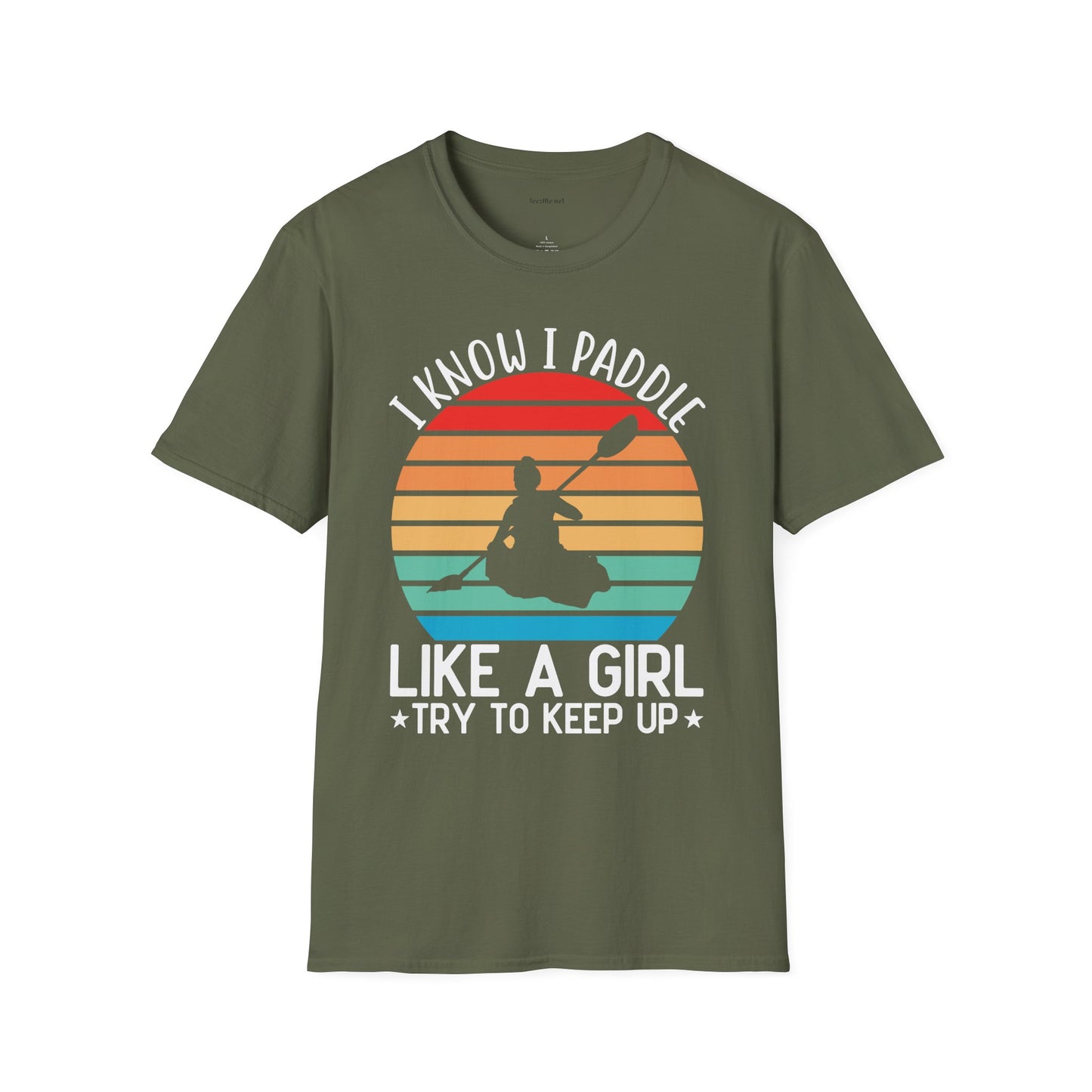 Paddle Like a Girl  - Unisex Softstyle T-Shirt 100% Cotton Graphic