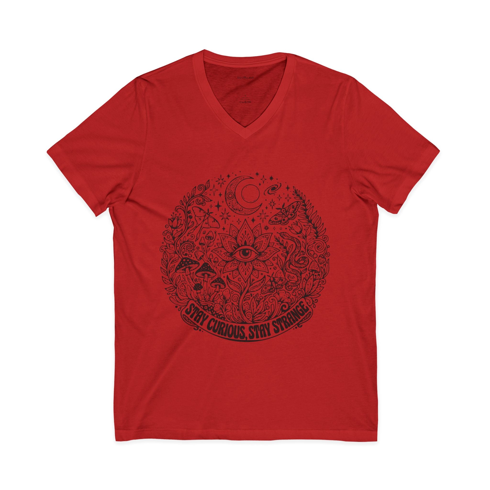 Stay Curious Stay Strong V-Neck Tee