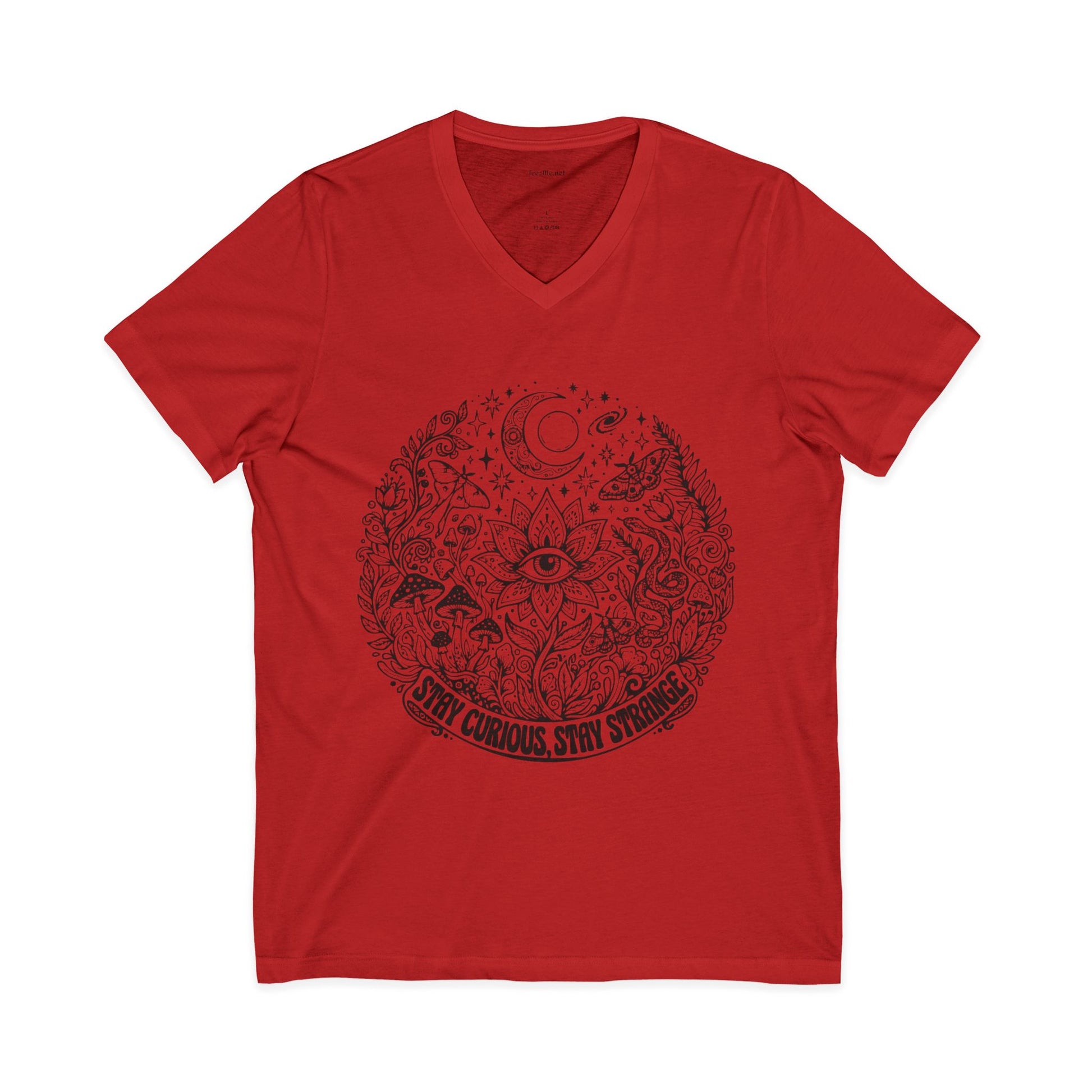 Stay Curious Stay Strong V-Neck Tee