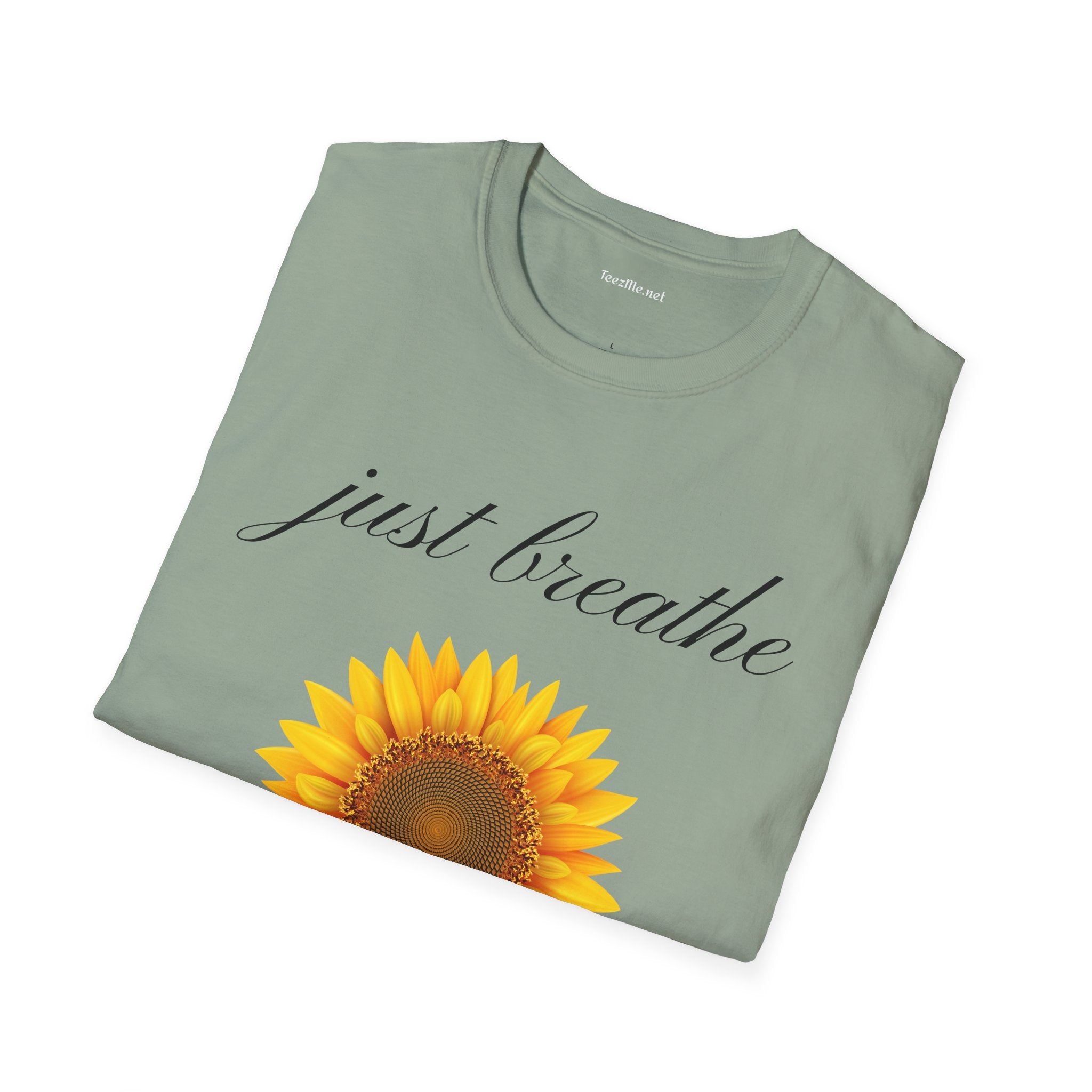 Just breathe - Unisex Softstyle T-Shirt 100% Cotton Graphic