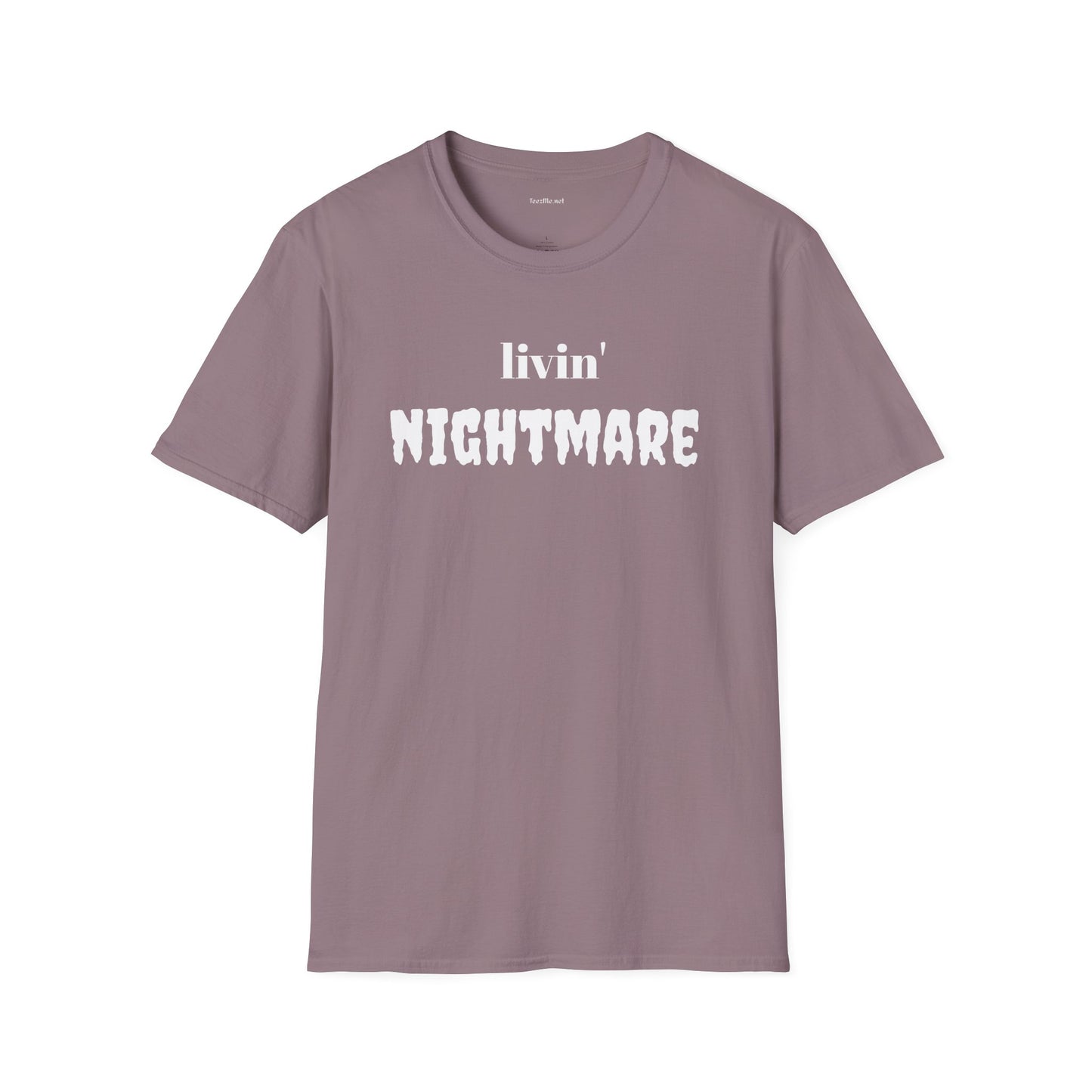 livin' NIGHTMARE - Unisex Softstyle T-Shirt 100% Cotton Graphic