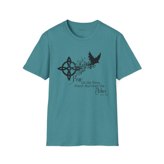 Fear Lit the Fires Unisex SoftStyle T-Shirt 100% Cotton Graphic
