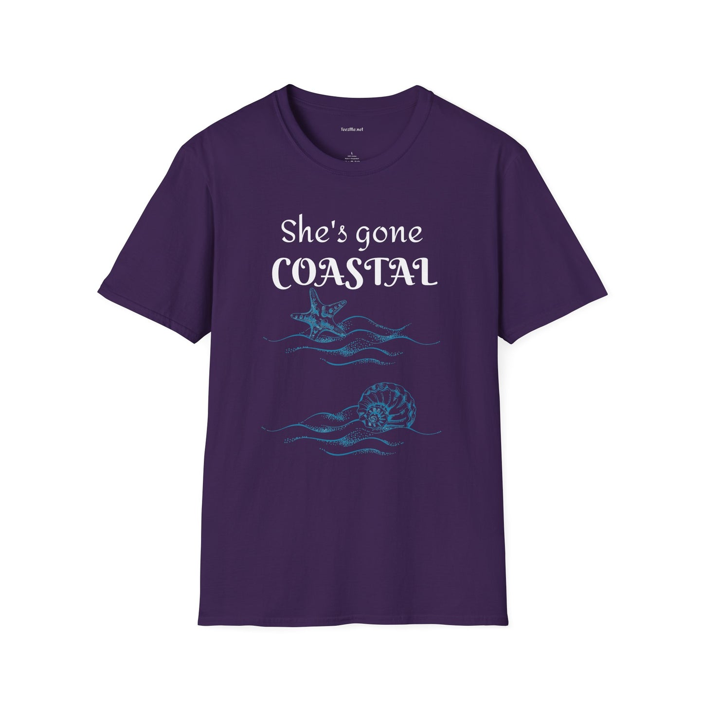 She's gone COASTAL - Unisex Softstyle T-Shirt 100% Cotton Graphic