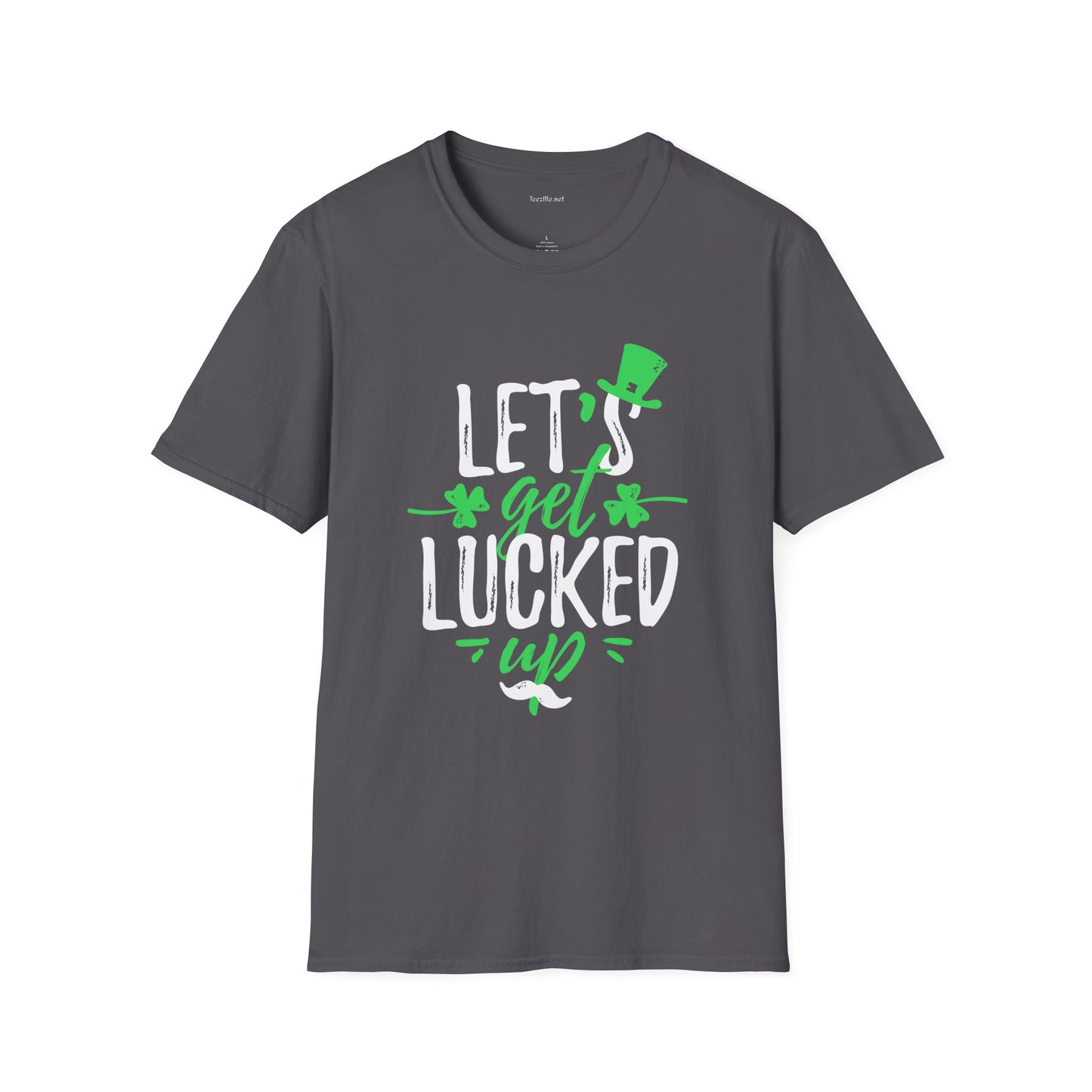 Let's Get Lucked Unisex Softstyle T-Shirt 100% Cotton Graphic