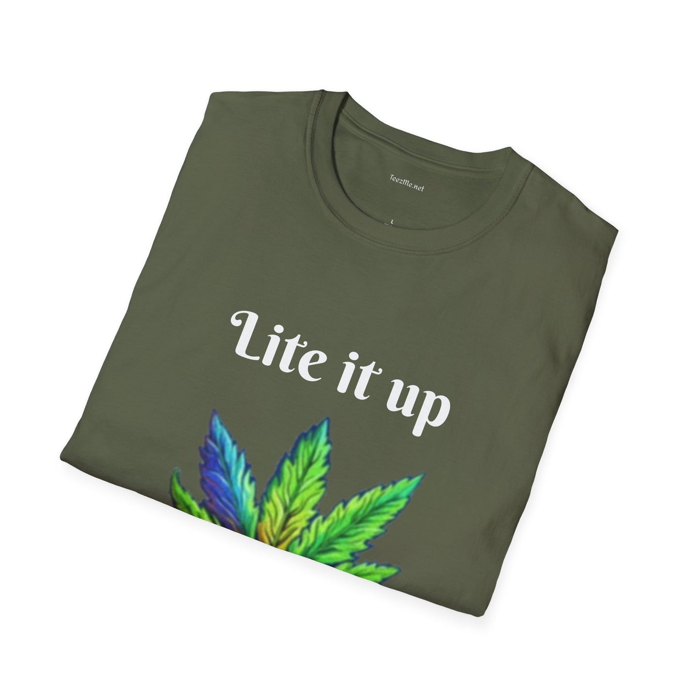 Lite it up - Unisex Softstyle T-Shirt 100% Cotton Graphic