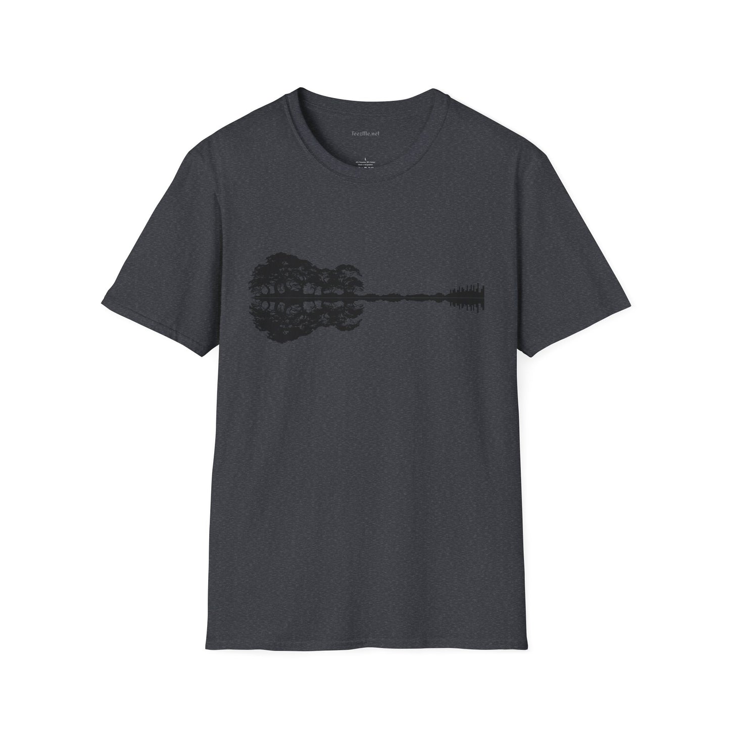 Lake Shadow Guitar Unisex Softstyle T-Shirt 100% Cotton Graphic