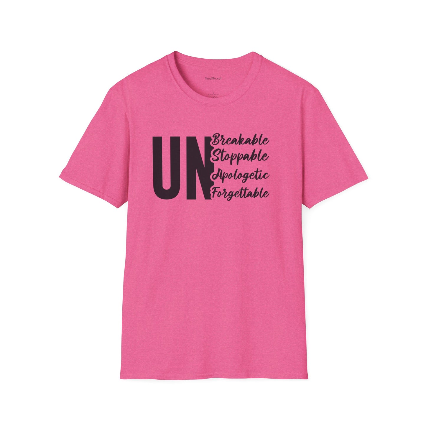 UnBreakable UnStoppable Unisex Soft Style T-Shirt 100% Cotton Graphic