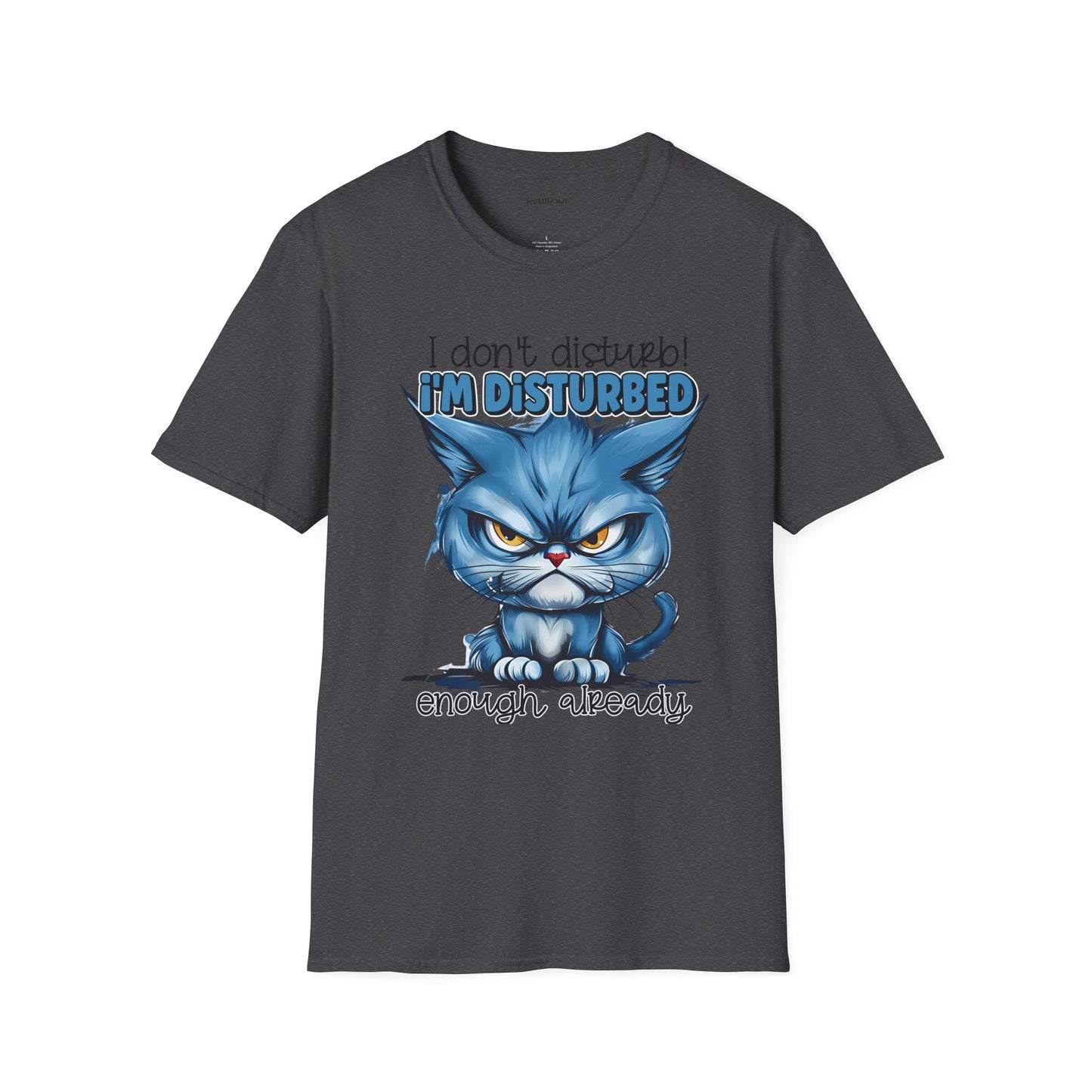 I don't Disturb Unisex Softstyle T-Shirt 100% Cotton Graphic