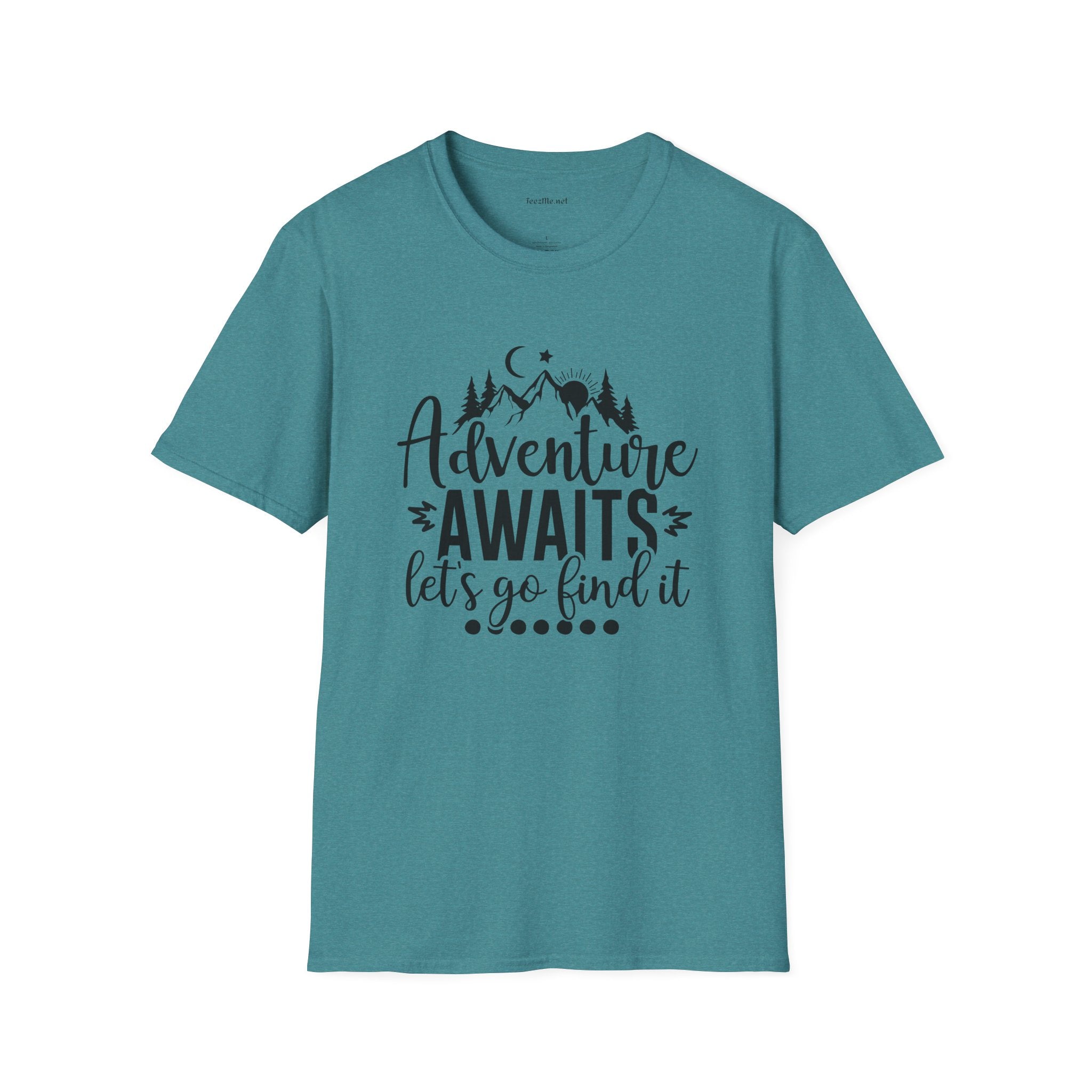 Adventure Awaits Unisex Softstyle T-Shirt 100% Cotton Graphic