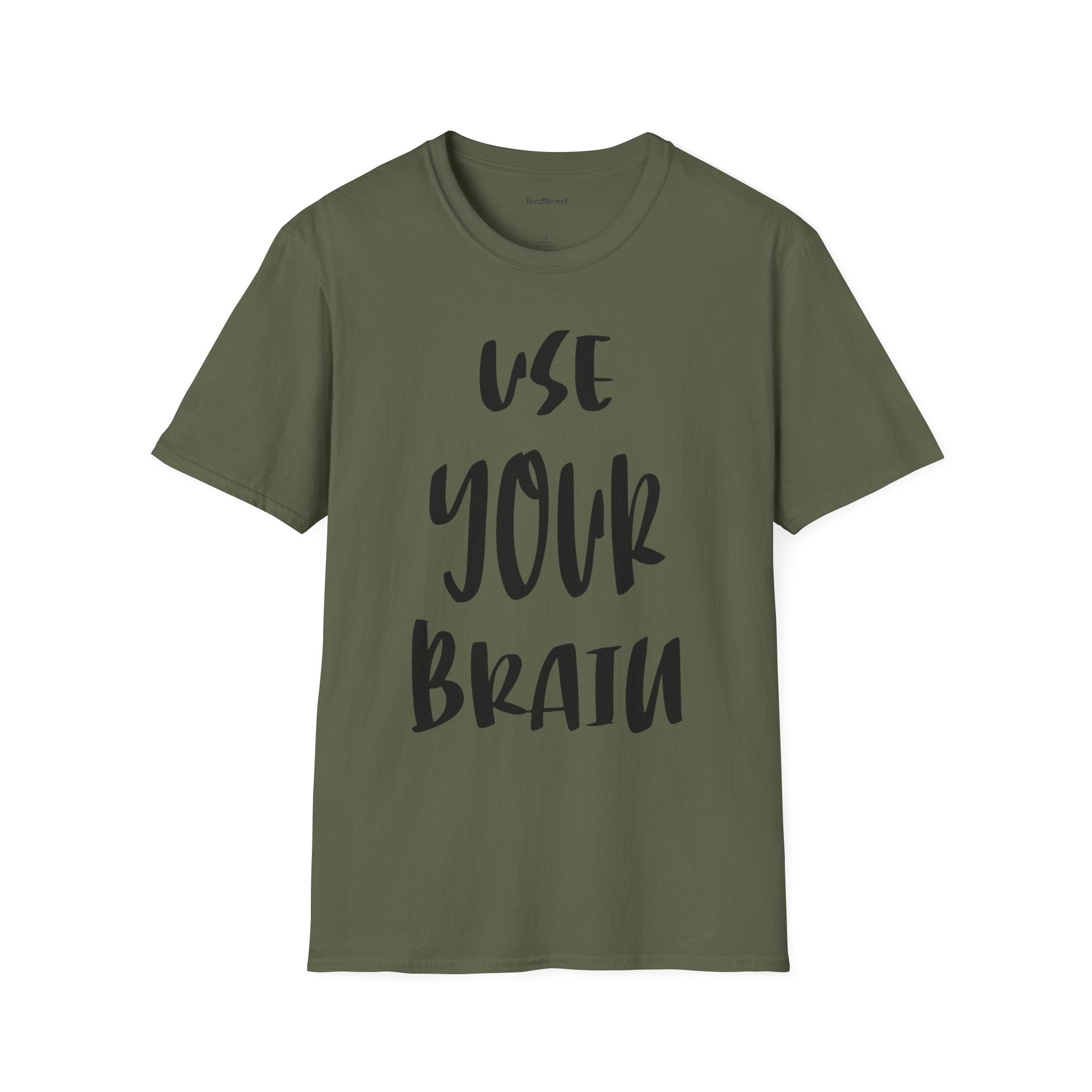 Use Your Brain Unisex Soft Style T-Shirt 100% Cotton Graphic