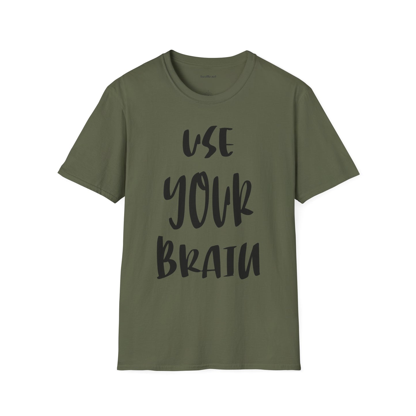 Use Your Brain Unisex Soft Style T-Shirt 100% Cotton Graphic