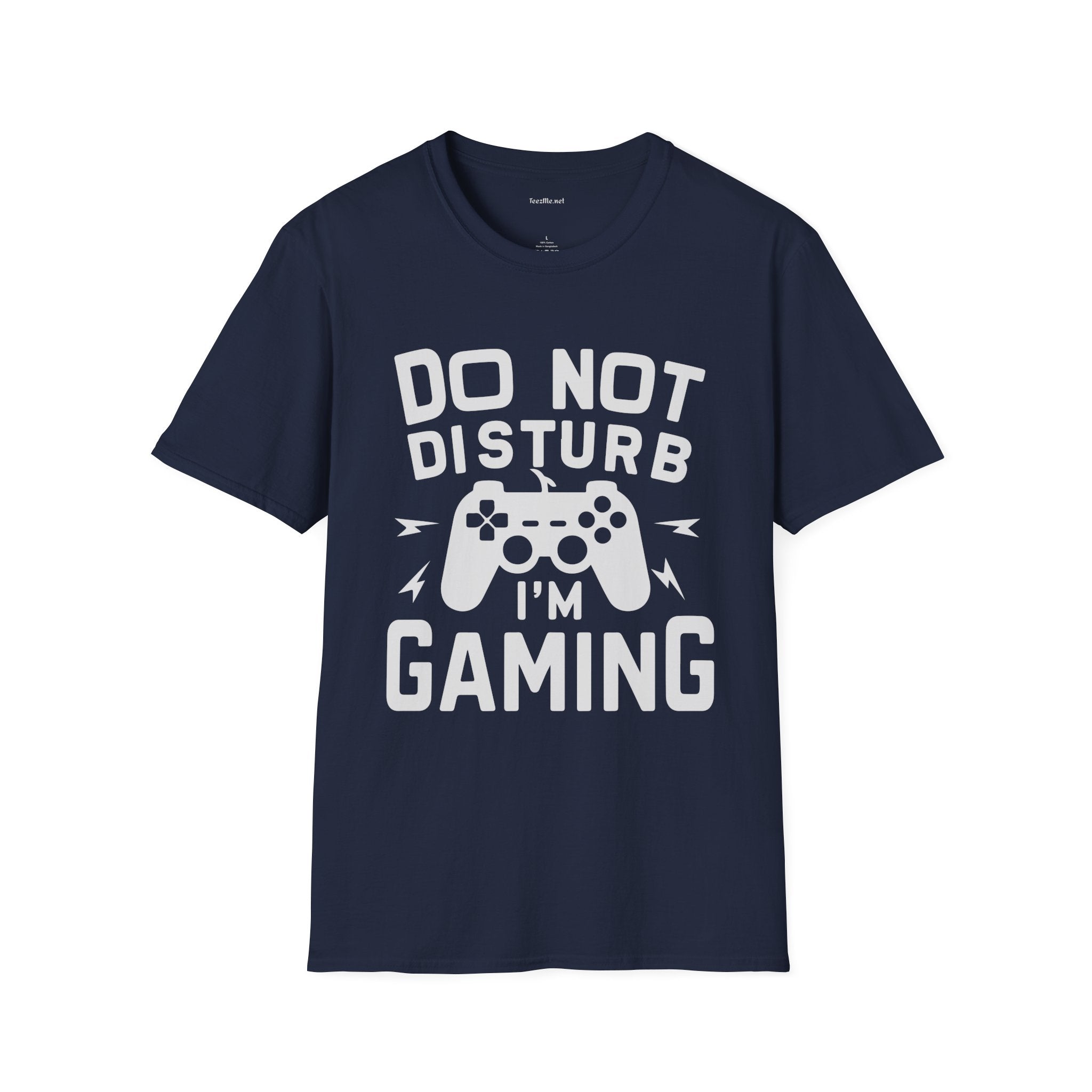 Do Not Disturb I'm Gaming Unisex Softstyle T-Shirt 100% Cotton Graphic