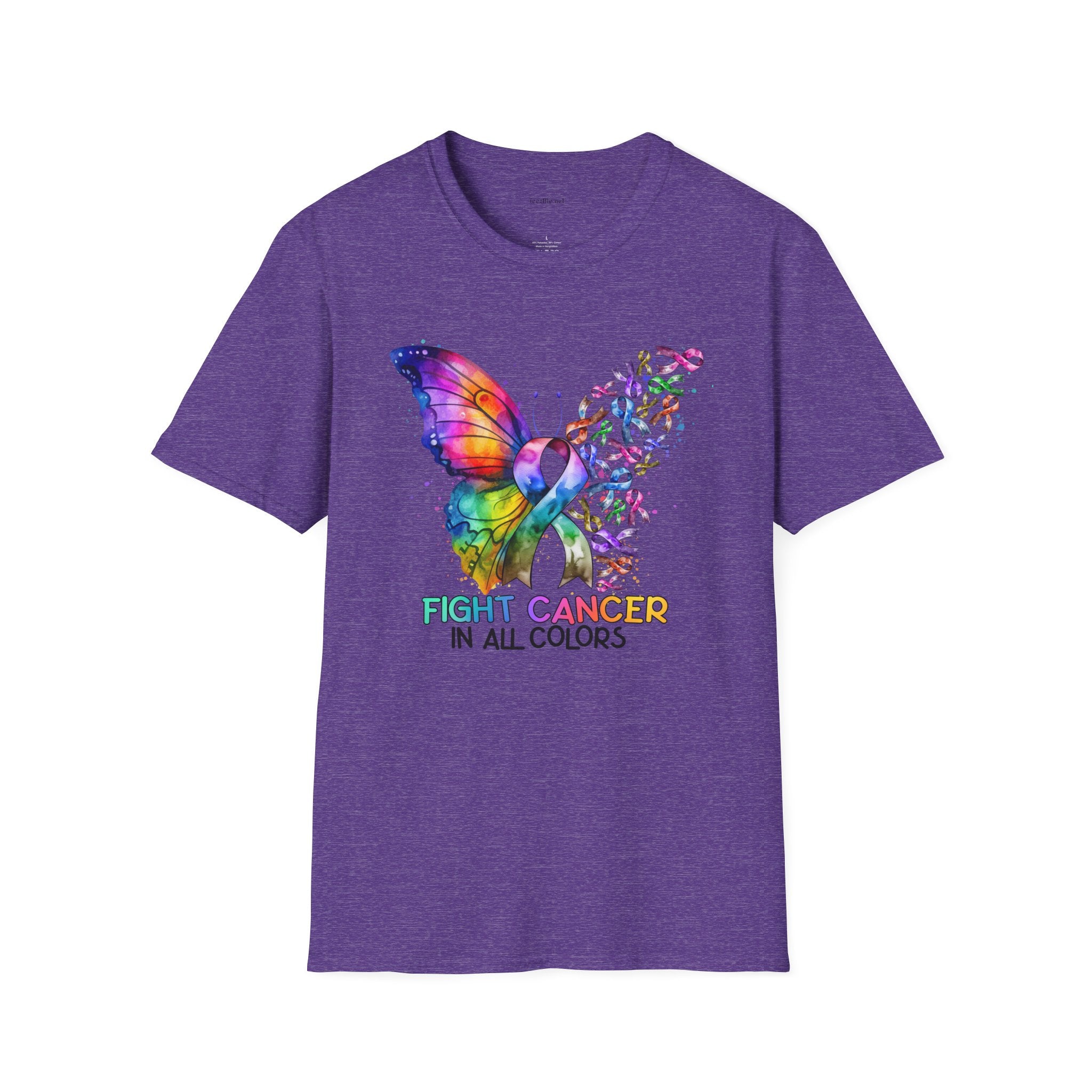 Fight Cancer  - Unisex Softstyle T-Shirt 100% Cotton Graphic