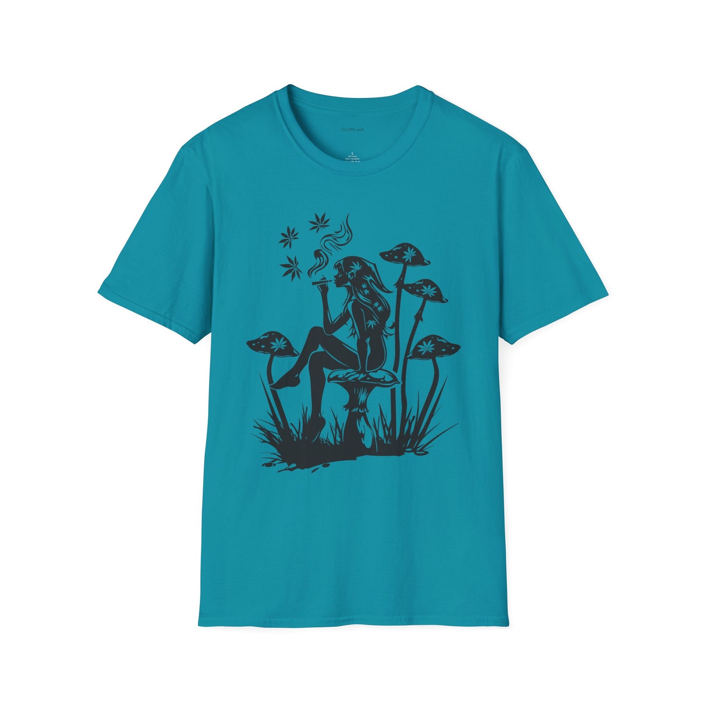 Fairy Smoking Weed - Unisex Softstyle T-Shirt 100% Cotton Graphic