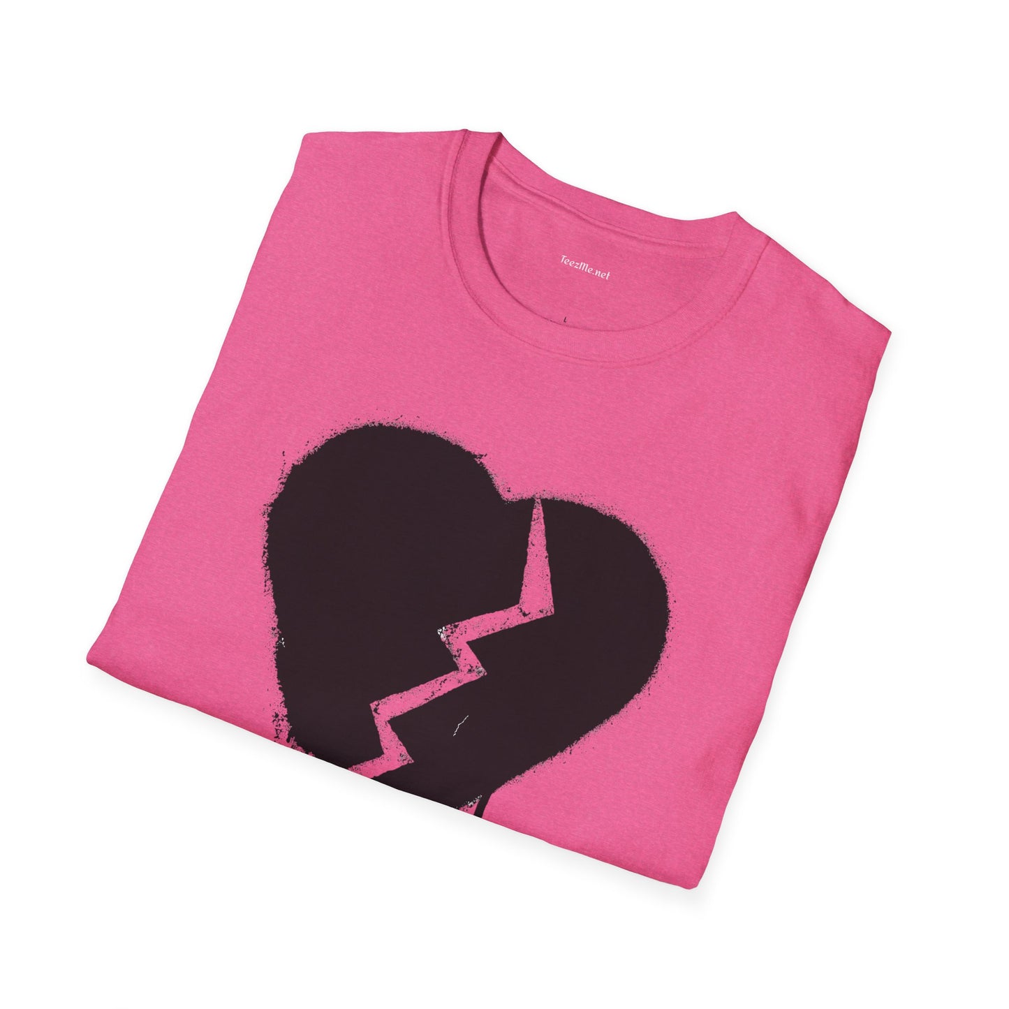 Broken Heart  - Unisex Softstyle T-Shirt 100% Cotton Graphic