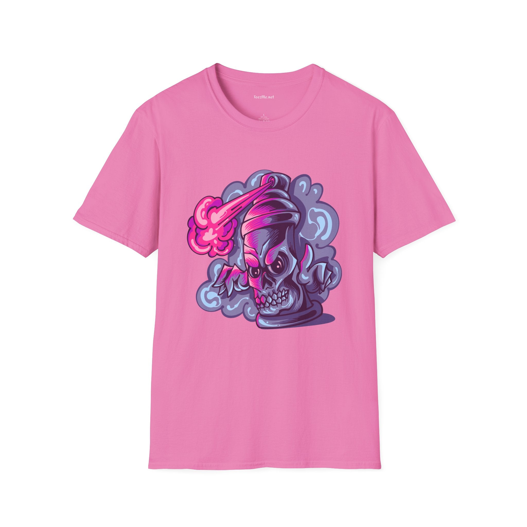 Skull Street Art Unisex Softstyle T-Shirt 100% Cotton